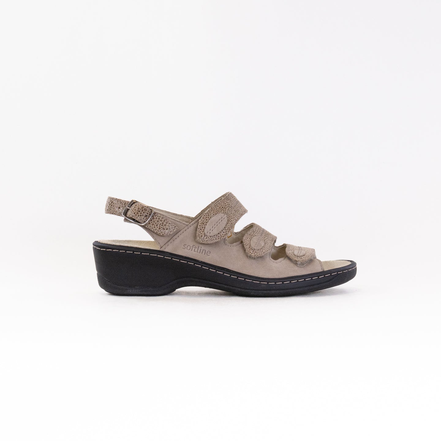Women's Fidelio Softline Fashionable Sandals with Taupe Print Design