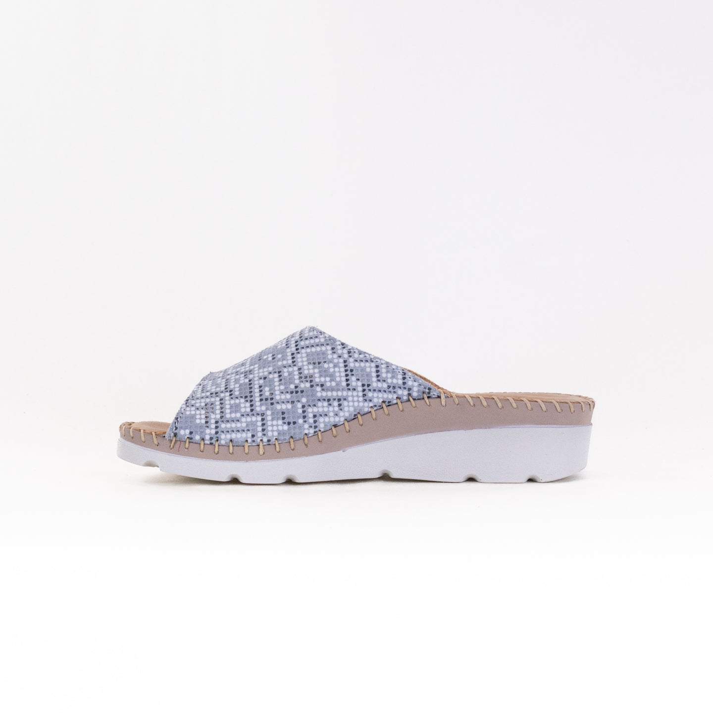 Grey Snake Pattern La Plume Agua Women's Footwear