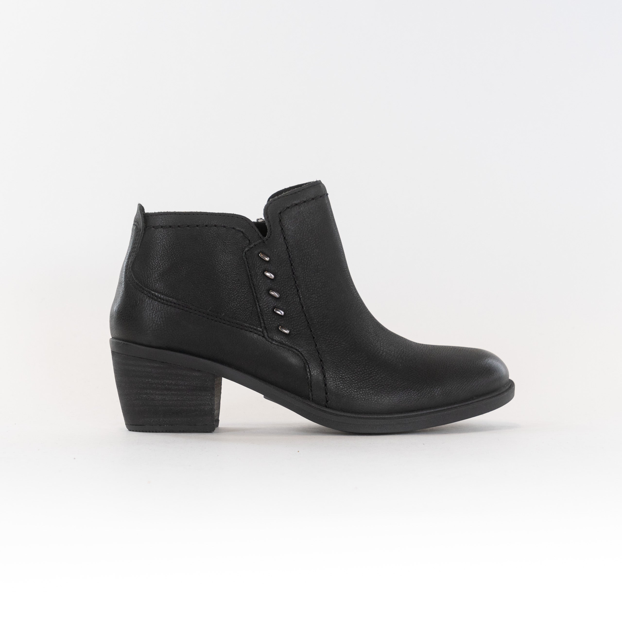 Women's Clarks Neva Lo Ankle Boots - Premium Black Leather