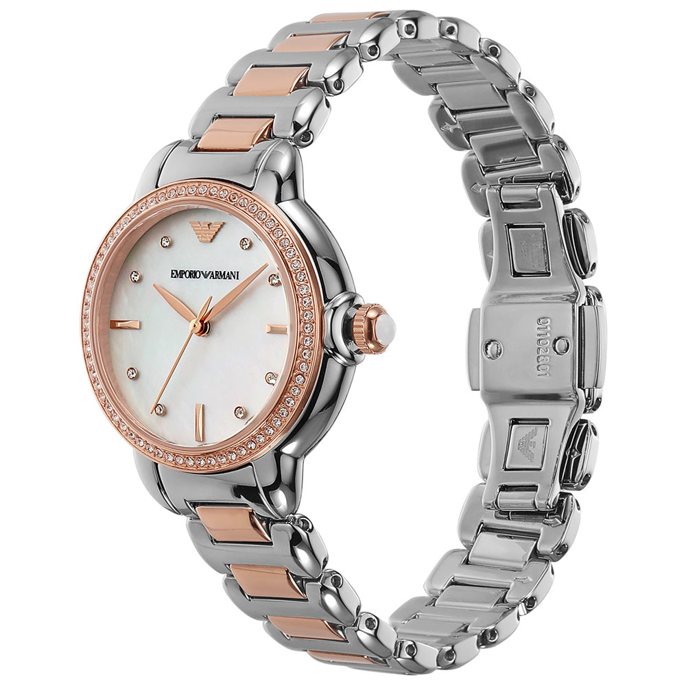 Emporio Armani Mia Two - Tone Stylish Women's Watch AR11569