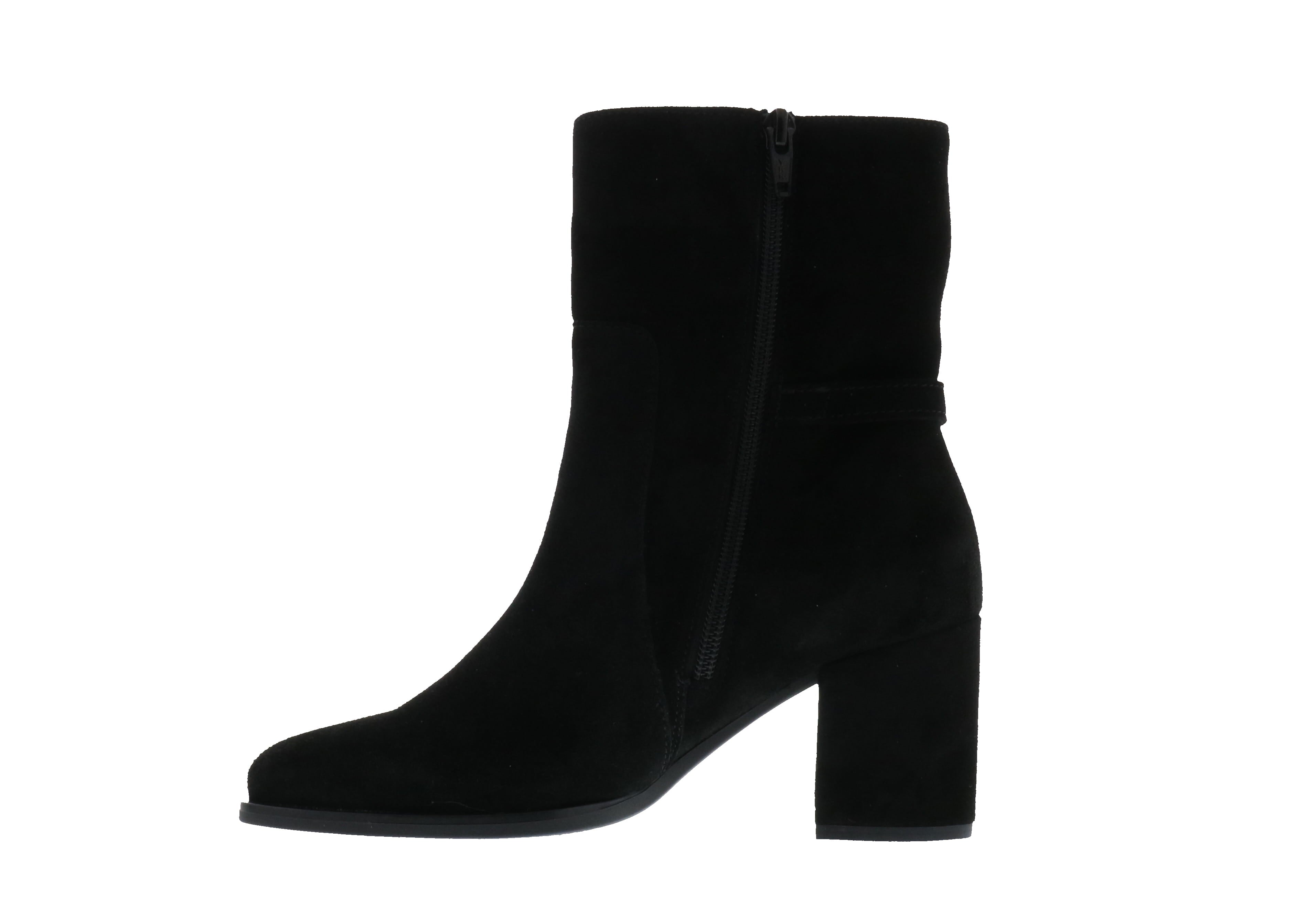 Women's Gabor Black Suede 95.621.17 Boots with 60 MM Heel