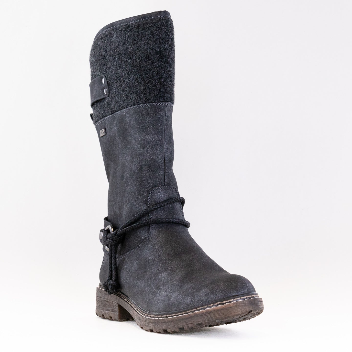 Rieker Women's Dominika 94774 Black Mid - Calf Winter Boots