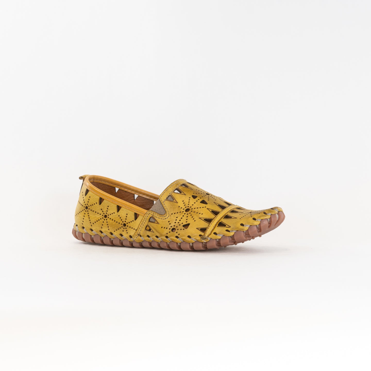 Spring Step Women's Fusaro Yellow Leather Loafers - A Best-Selling Footwear Choice