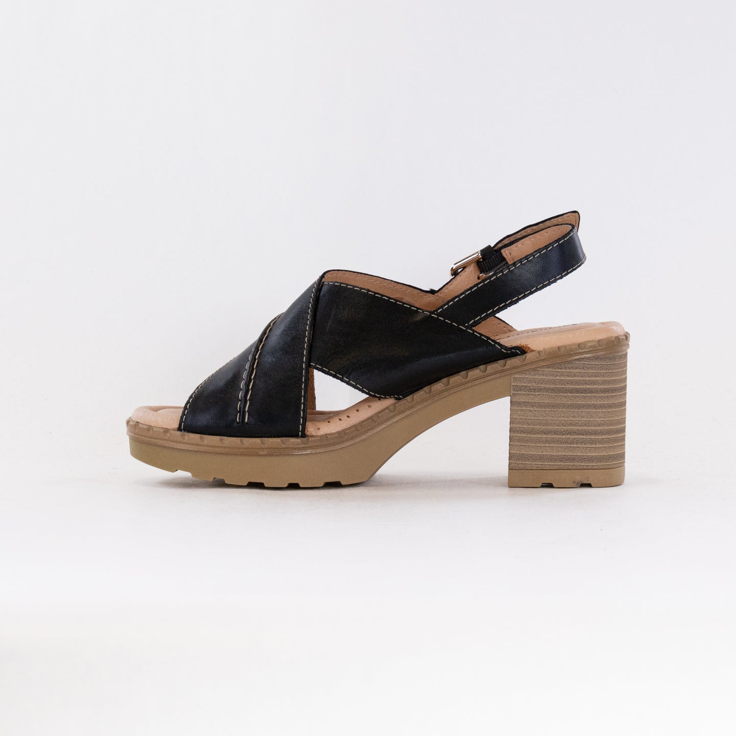 Pikolinos Women's Black Mid Heel Canarias W8W - 1870 Sandals