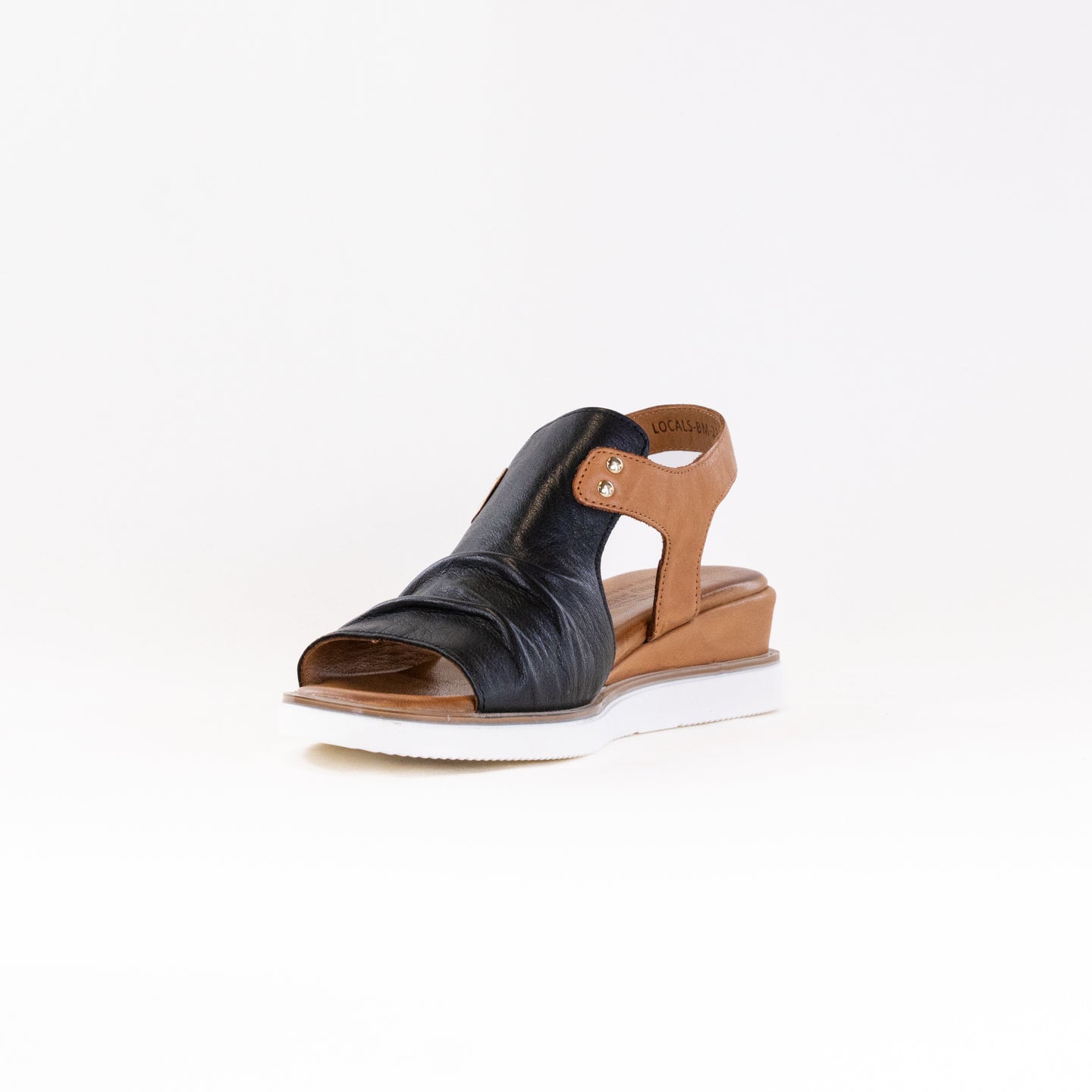Women's Spring Step Dorotha Leather Sandals in Black Multi