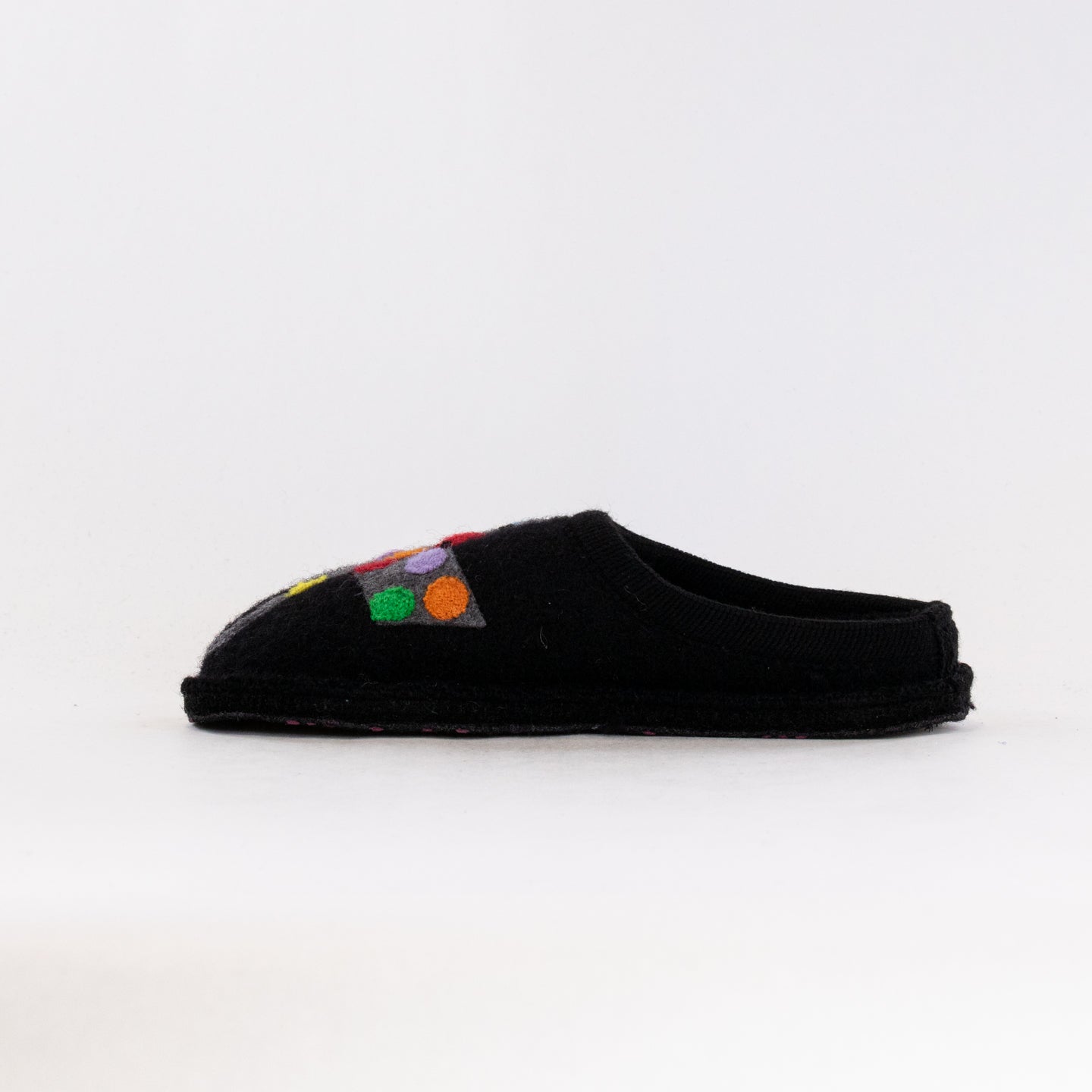 Black Women's Haflinger Whimsical Jack Slippers