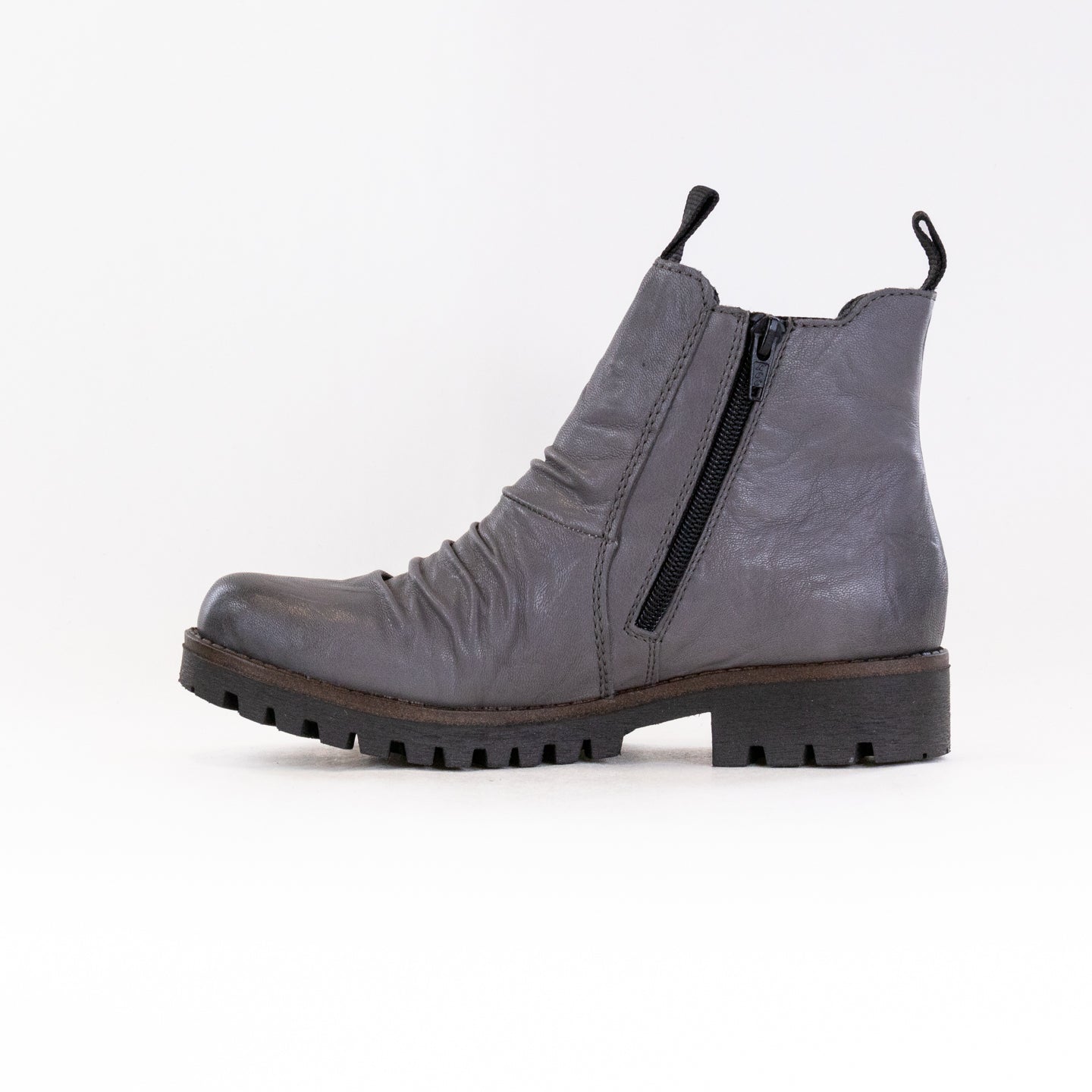 Stylish Women's Rieker Payton 78555 Chelsea Boots in Arctic Grey and Black