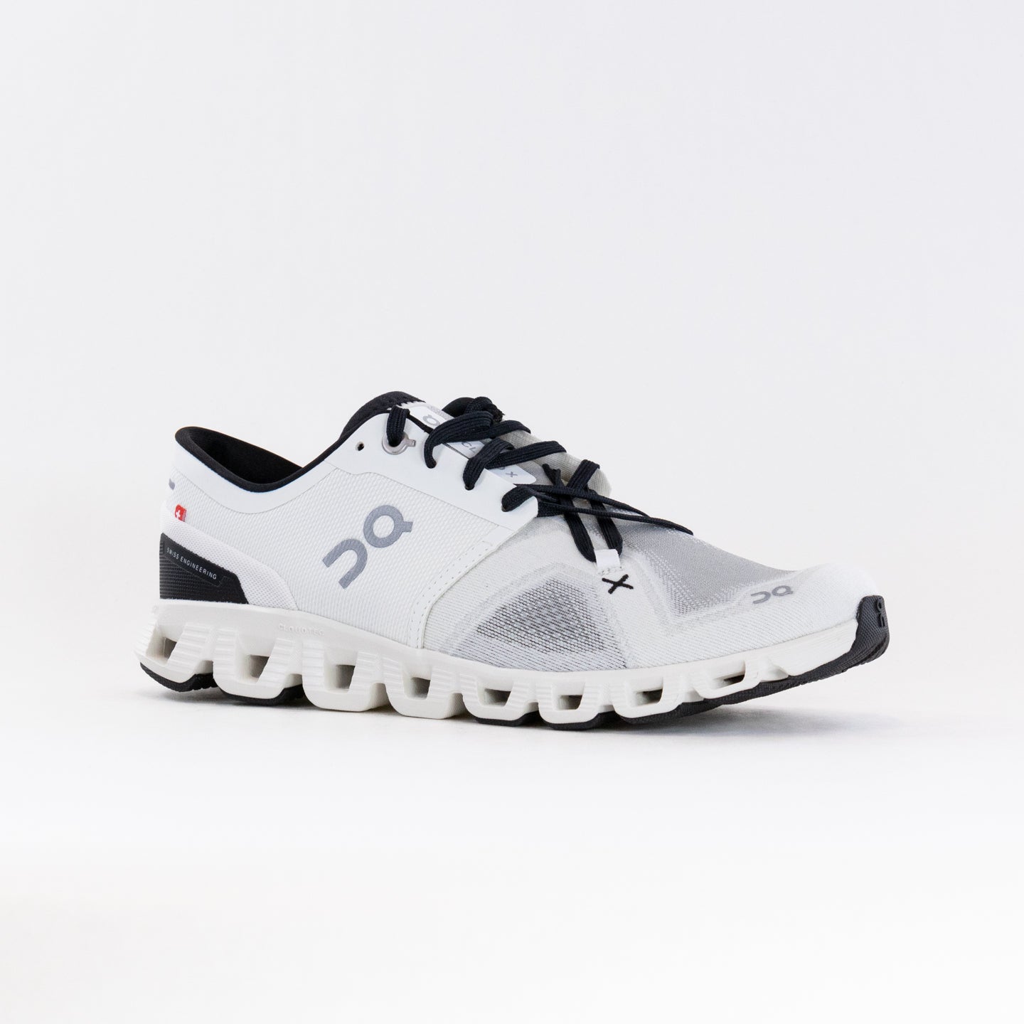 Women's On Cloud X 3 - Stylish White/Black Running Shoes