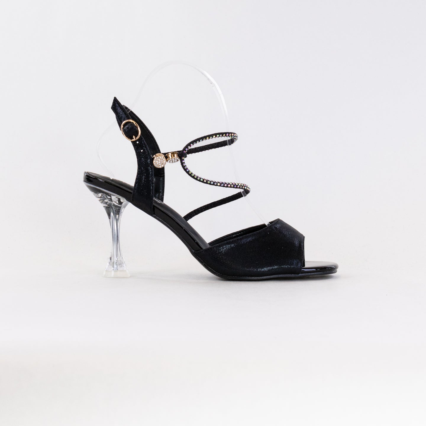 Stylish Women's Black Patrizia Tioanna Sandals - Elegant Open - Toe Back Strap Pumps
