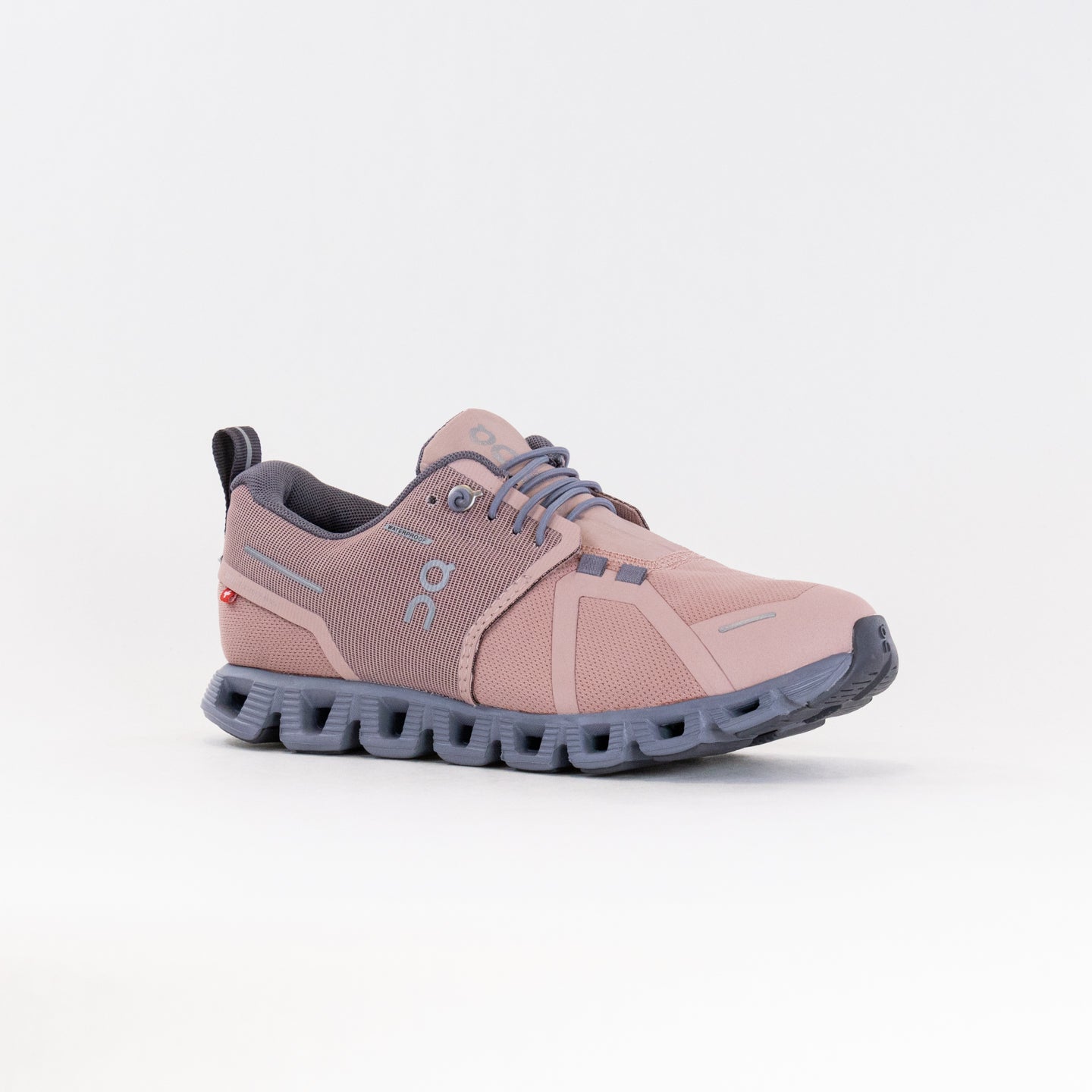 Women's On Cloud 5 Waterproof Running Shoes - Rose/Fossil
