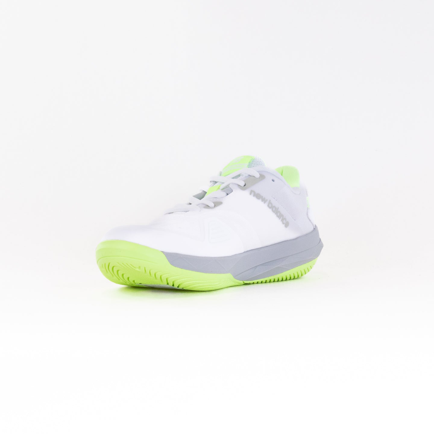 New Balance Women's White-Green Lightweight Hard Court Tennis Shoes