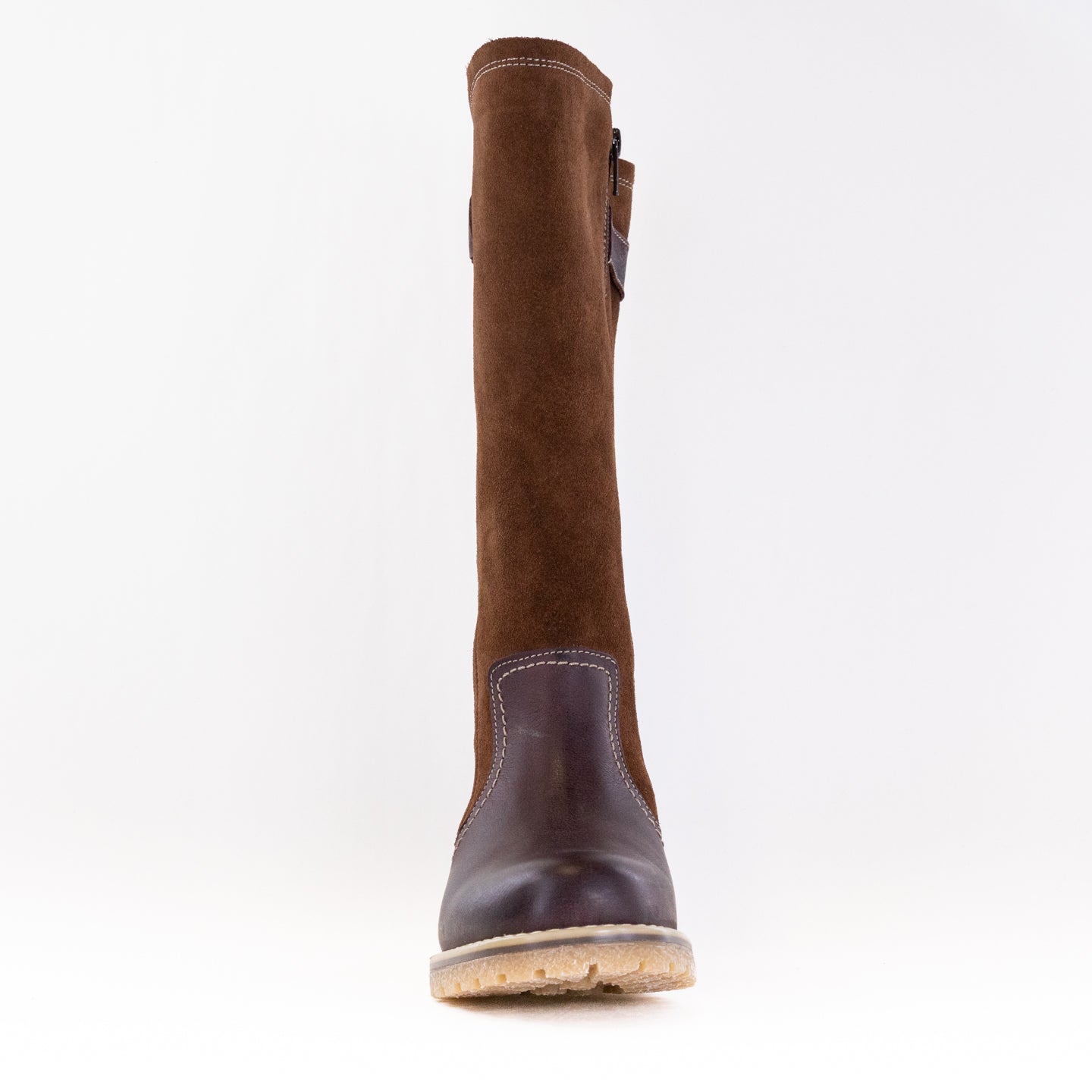 Eric Michael Women's Waterproof Brown Riding-Style Boots
