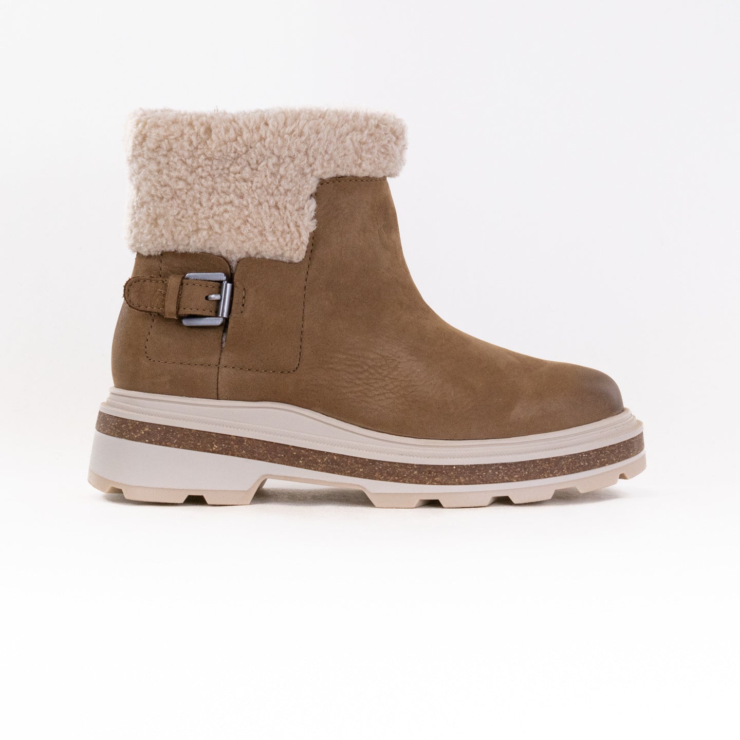Clarks Women's Waterproof Dark Sand Warmlined Hencroft Madi Workhorse Boots