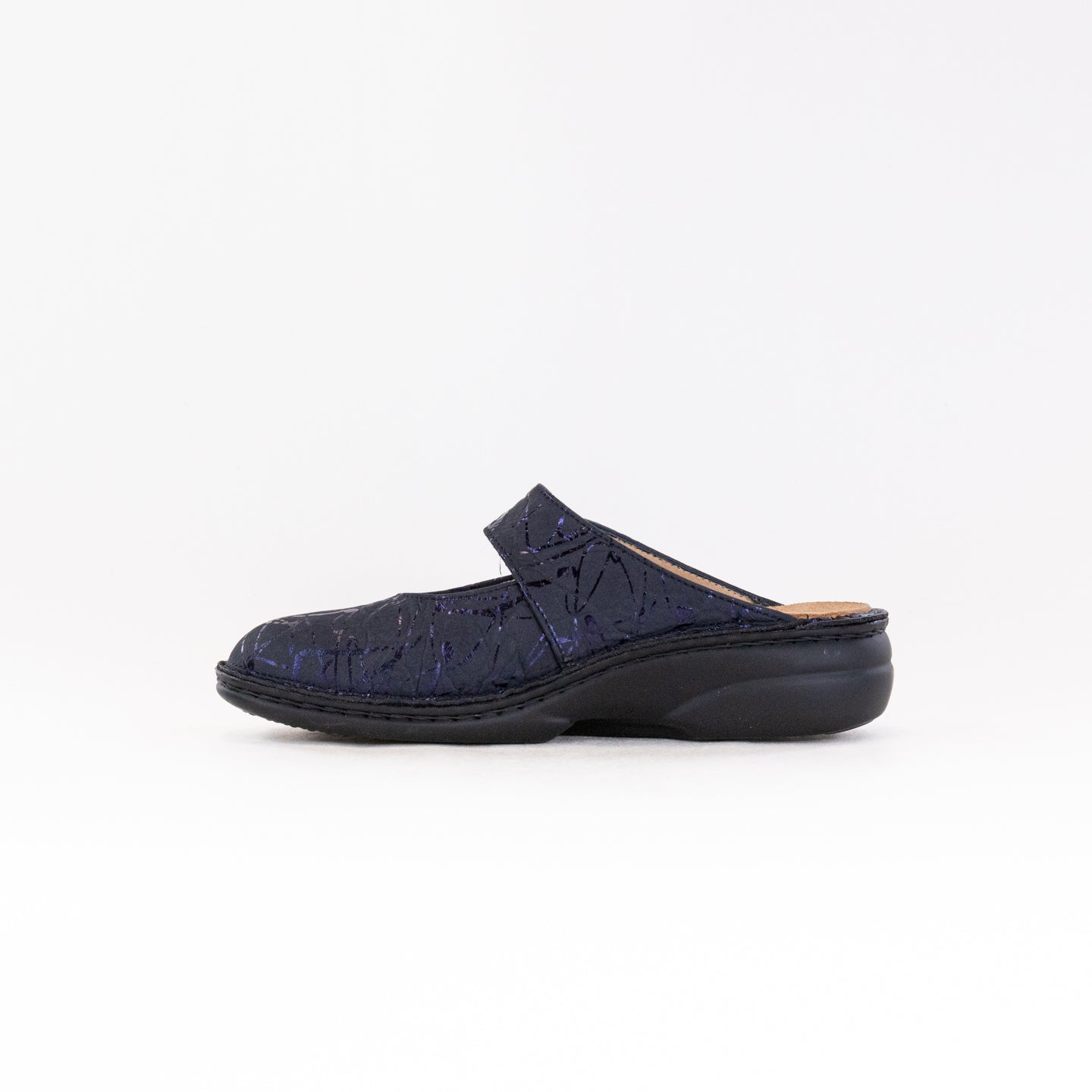 Finn Comfort Women's Luxury Stanford Slip-on Clog in Turtle Marine Color