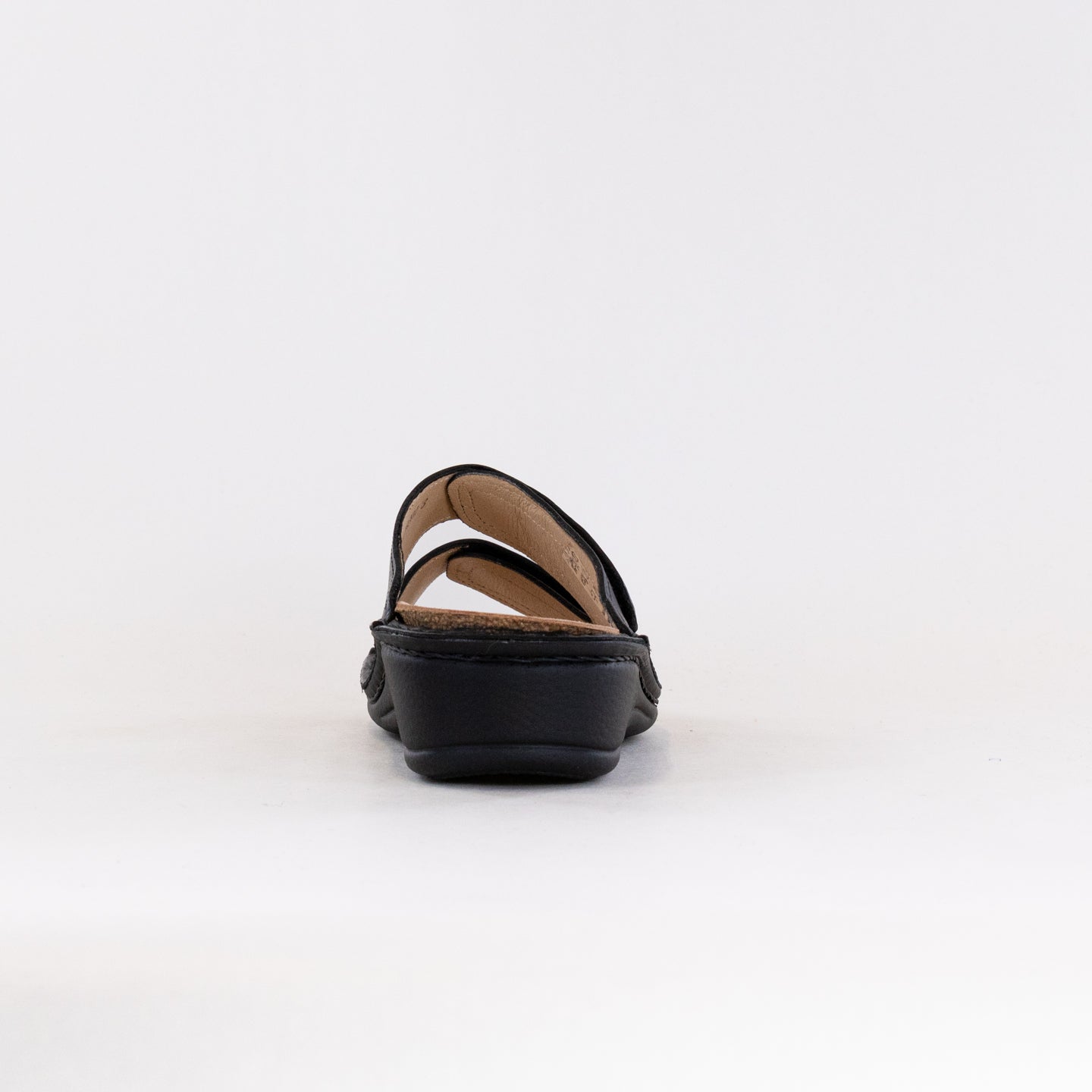 Finn Comfort Women's Jamaika-S Arabesque Black Premium Nubuck Leather Sandals