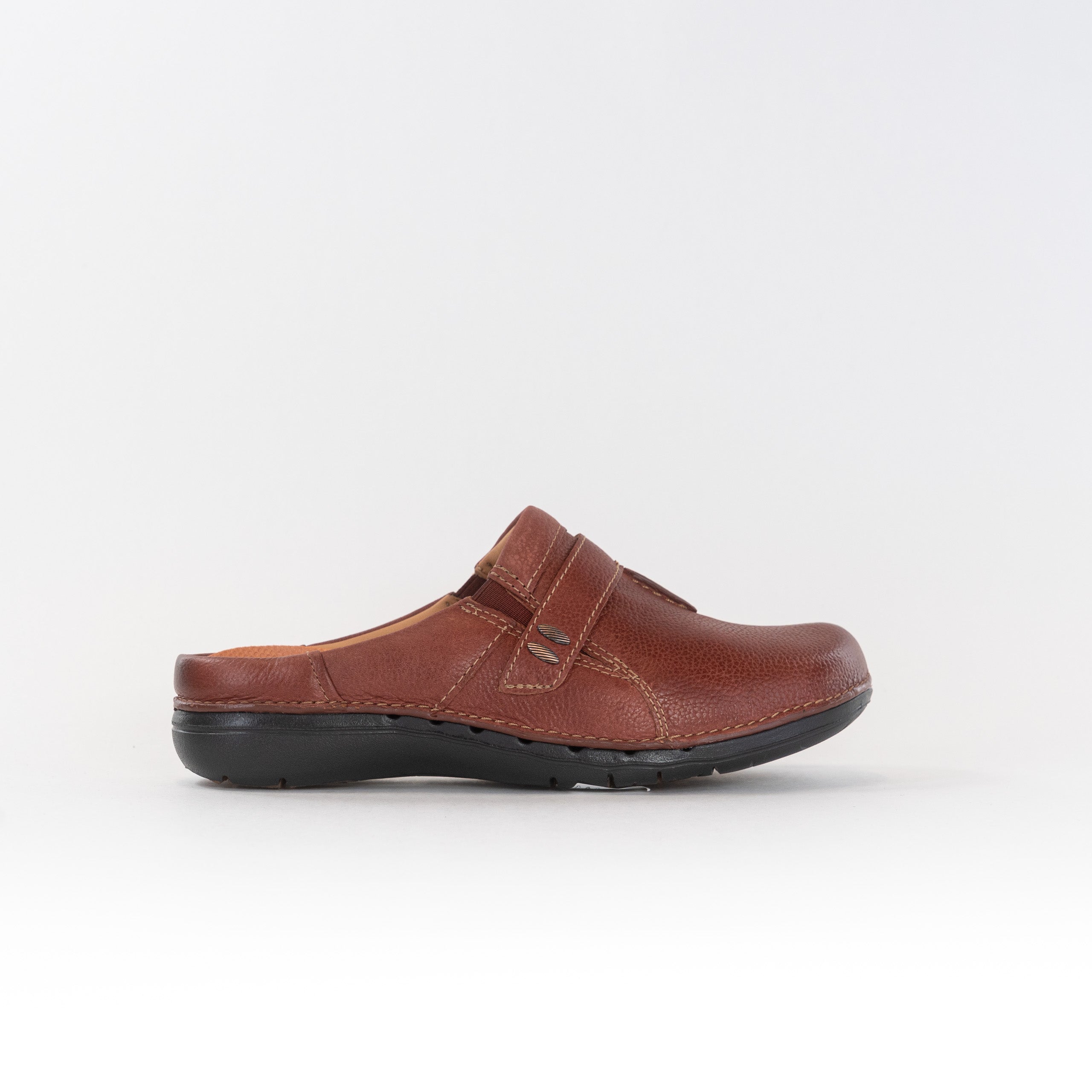 Clark's Women's Unstructured® Chestnut Leather Mule - Un Loop Ease