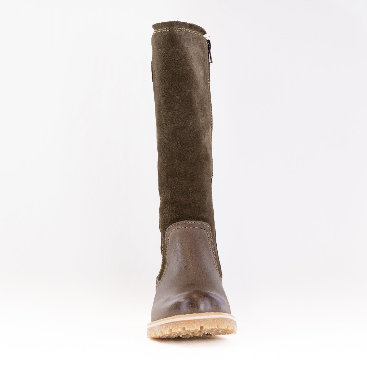 Eric Michael Marcella Women's Riding Boots in Khaki Color