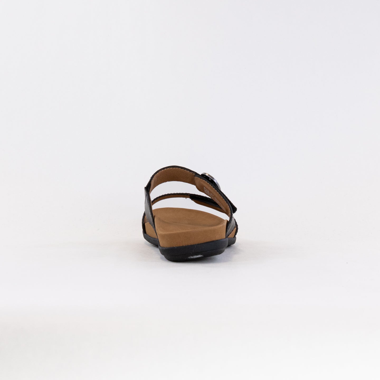 Dansko Women's Justine Black Calf Leather Comfort Slide Sandals