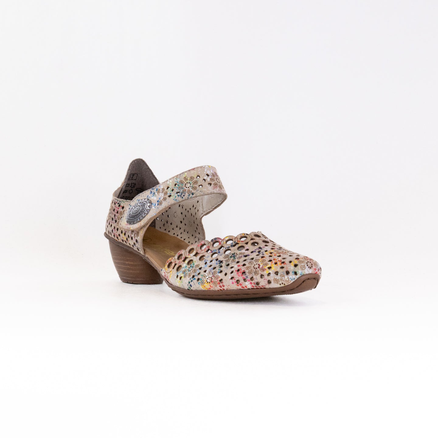 Rieker Mirjam 53 Women's Low - Heel Dress Shoes in Beige Multi Color