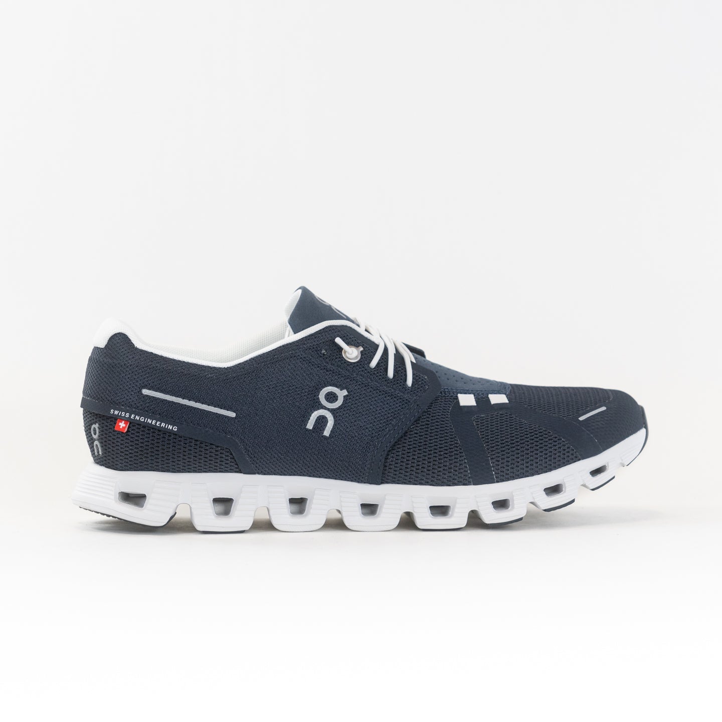 Men's On Cloud 5 Running Shoes - Midnight/White with 44% Recycled Content