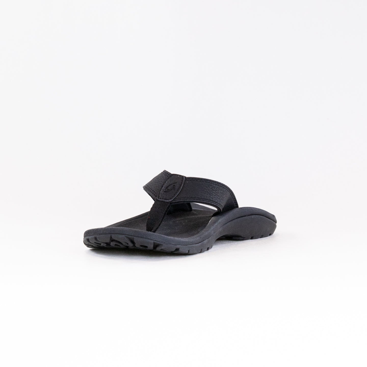 Olukai Men's Ohana Black/Black Cushioned Water-Resistant Beach Sandals