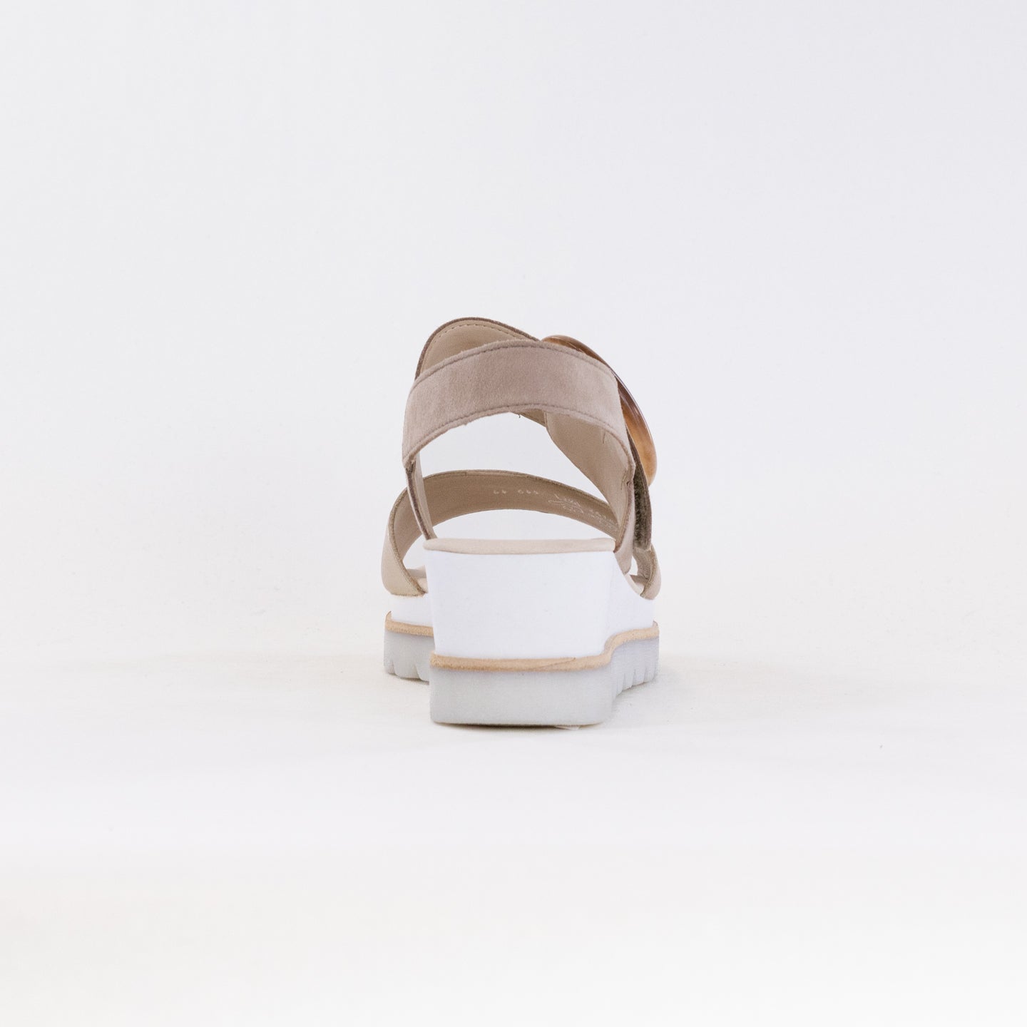 Gabor Women's Fashionable Pewter/Rabbit Leather Sandals - Model 44.645.62