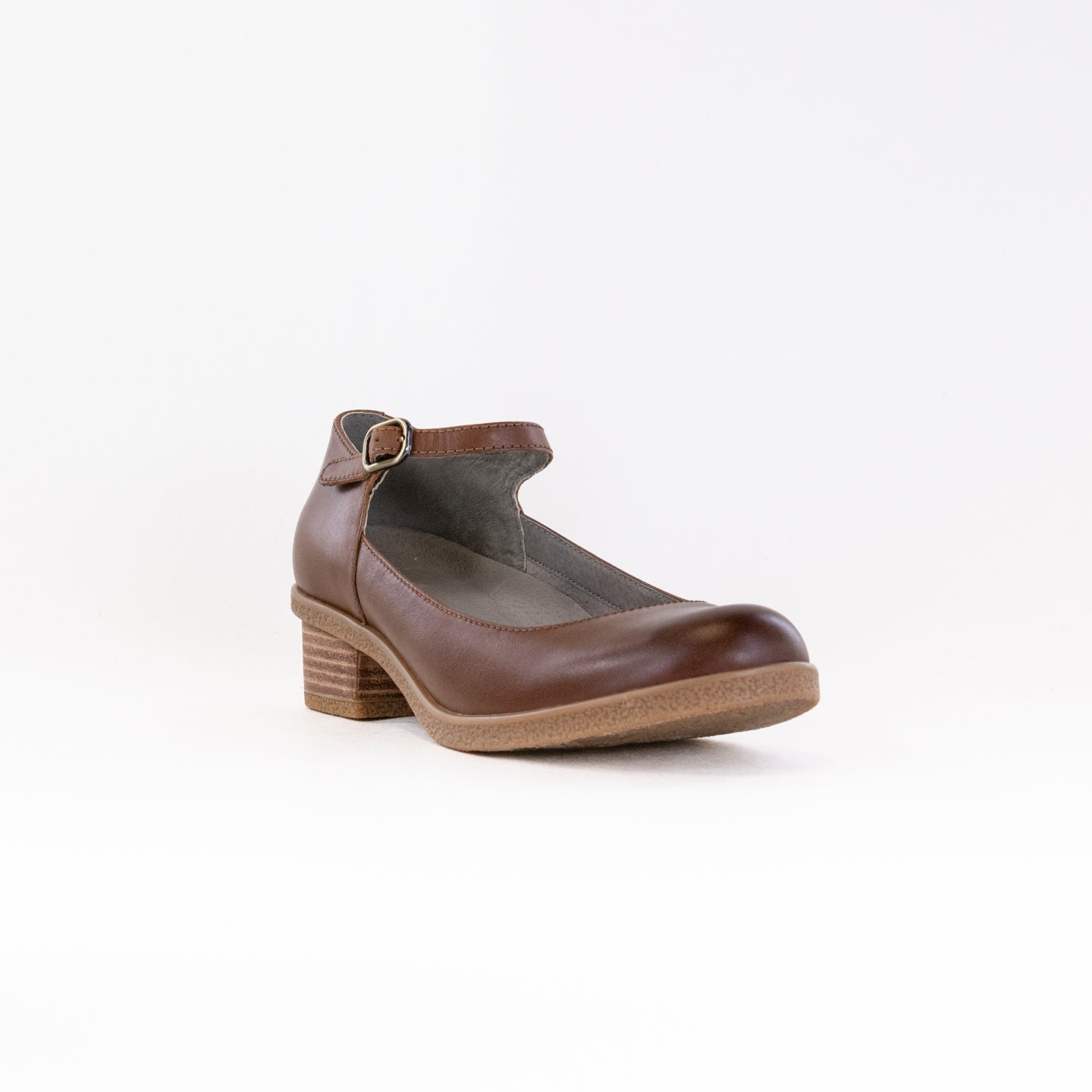 Dansko Women's Tan Waterproof Burnished Deena Mary Jane Shoes