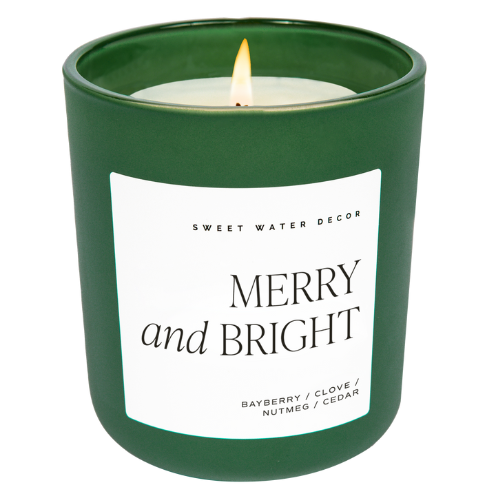 15 oz Festive Sweet Water Decor Christmas Scented Soy Candle