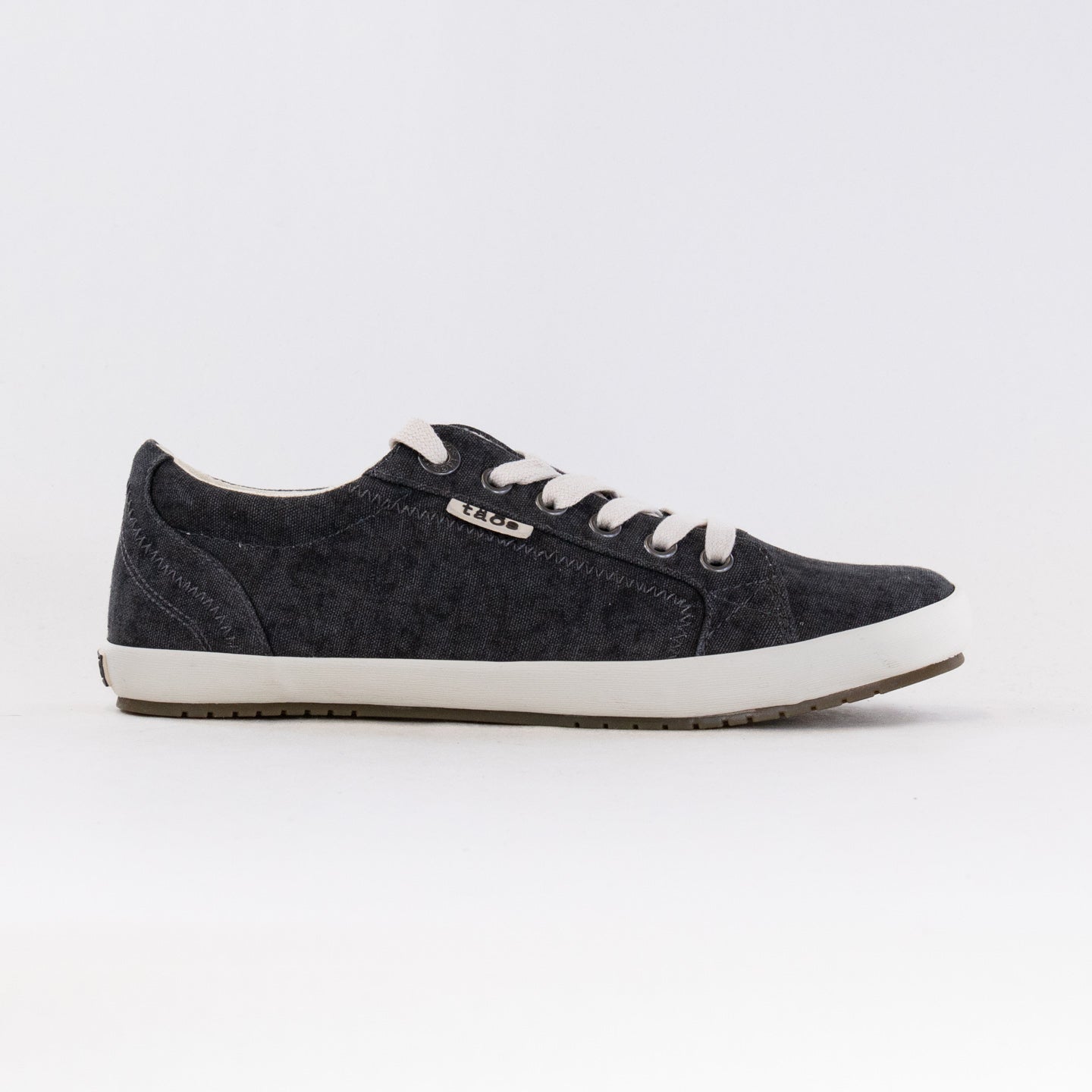 Taos Women's Star Charcoal Washed Canvas Casual Sneakers
