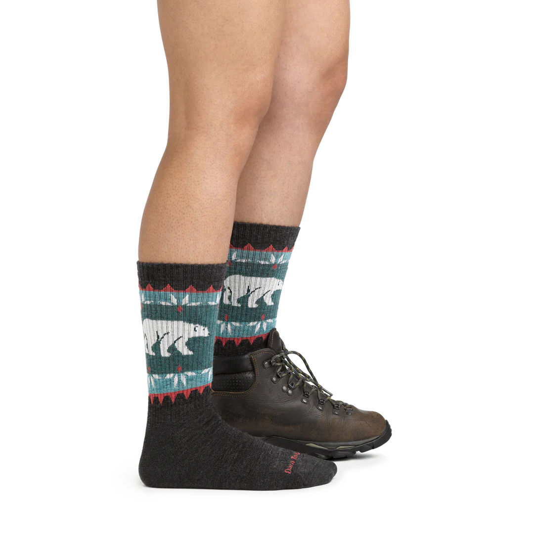 Darn Tough Women's Midweight Vanna Grizzle Boot Hiking Socks in Charcoal Color