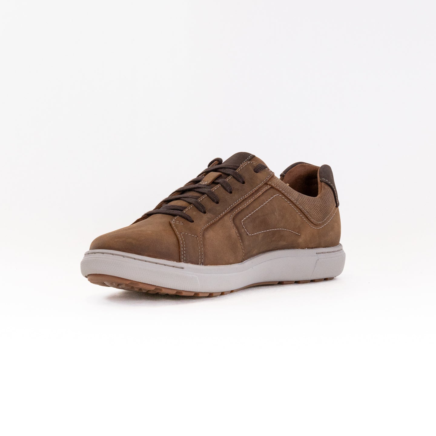 Men's Clarks Mapstone Lace Sneakers in Beeswax Durable Leather