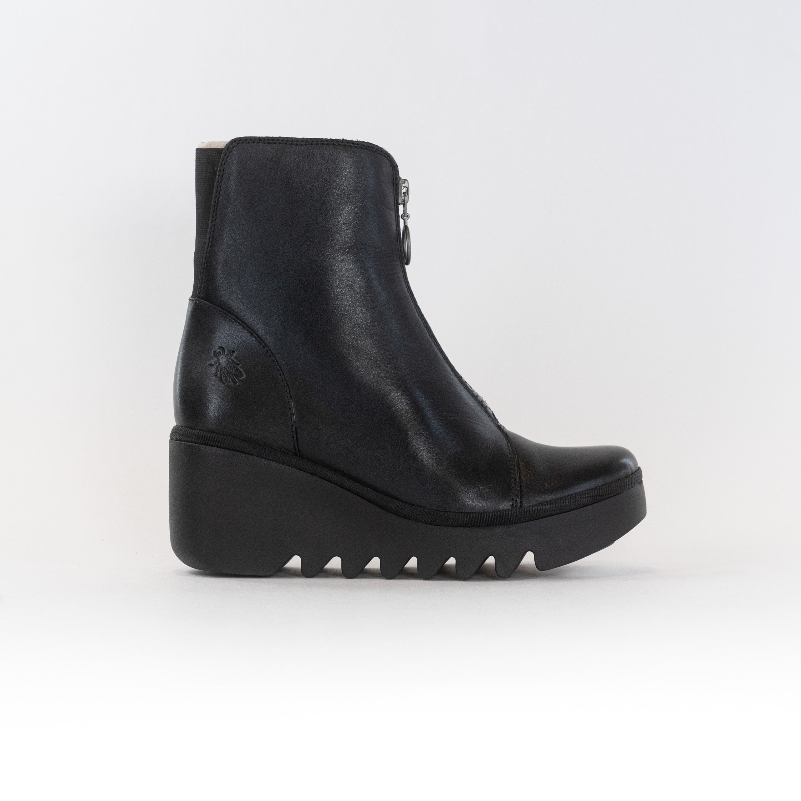 Stylish Women's Black FLY LONDON BOCE457FLY Moto-Inspired Boots