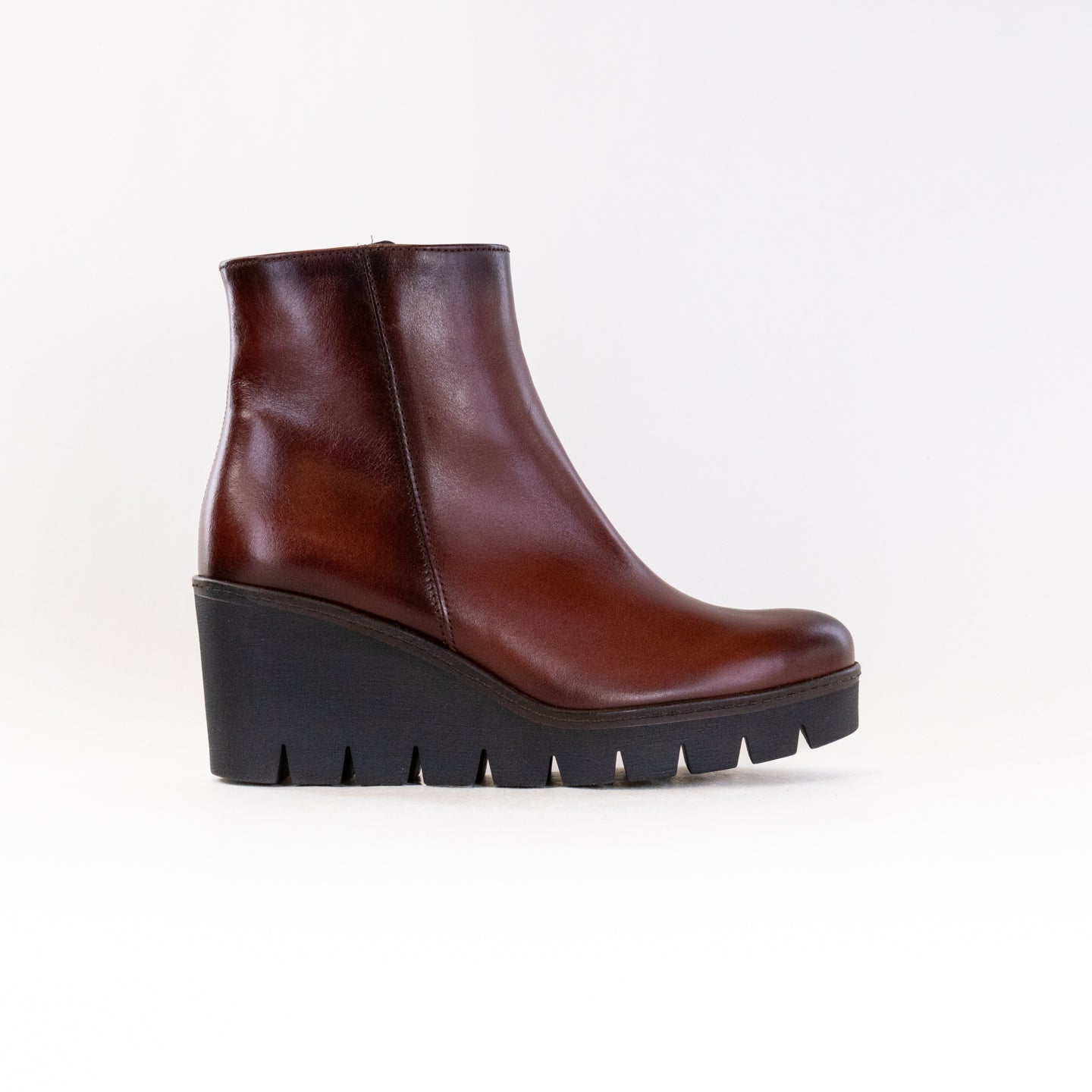 Gabor Women's Brown Leather Wedge Bootie 54.780.24