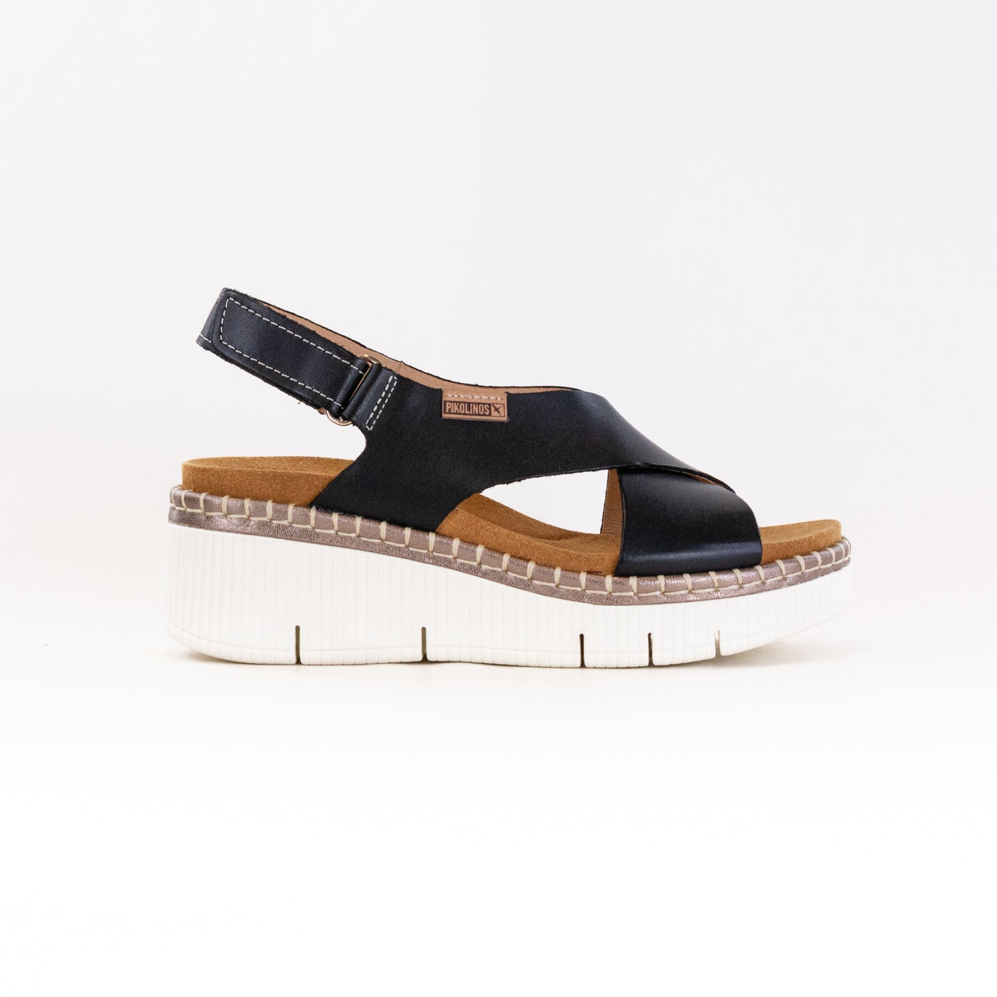 Women's Pikolinos Gomera Black Wedge Sandals - Comfortable and Stylish Footwear