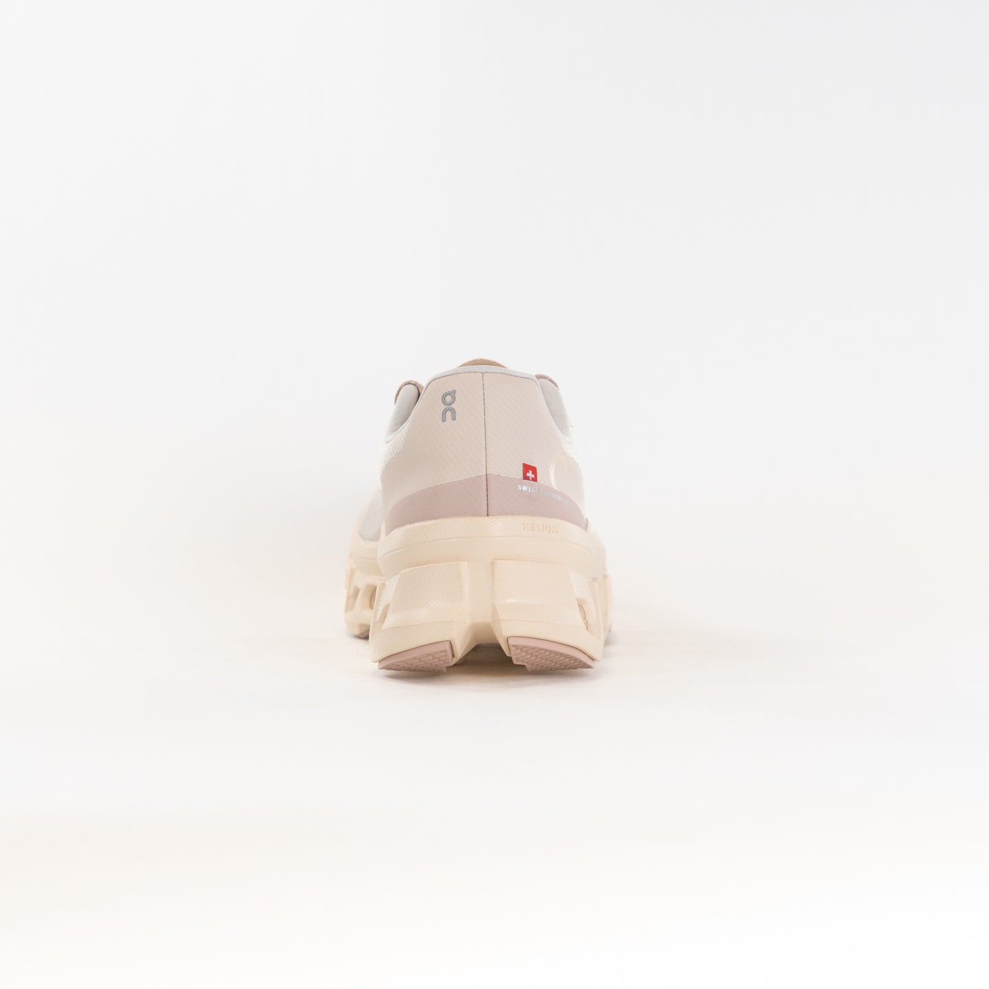 On Women's Cloudmonster Running Shoes - Moon/Fawn Colorway