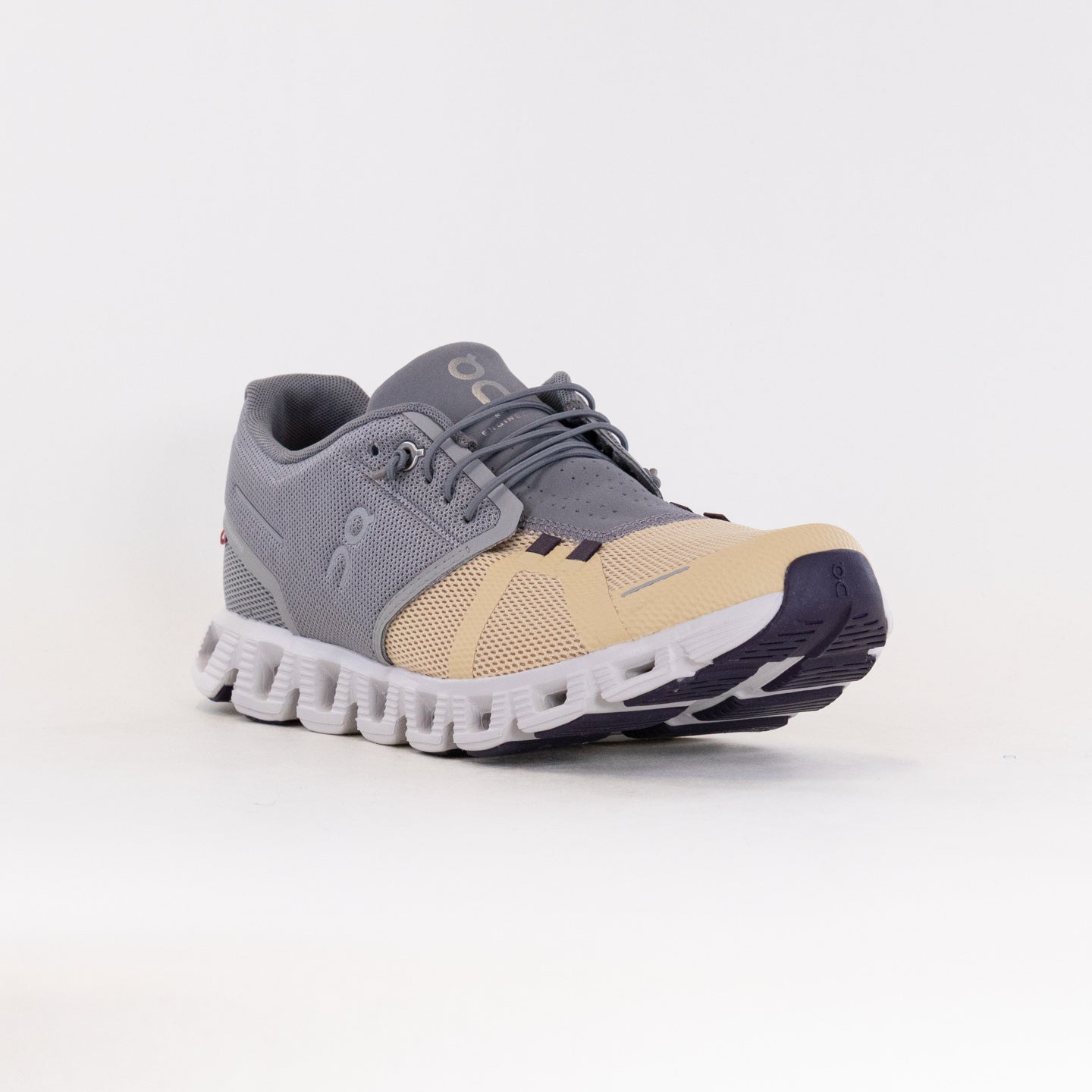 Men's On Cloud 5 Running Shoes in Fog/Savannah Color