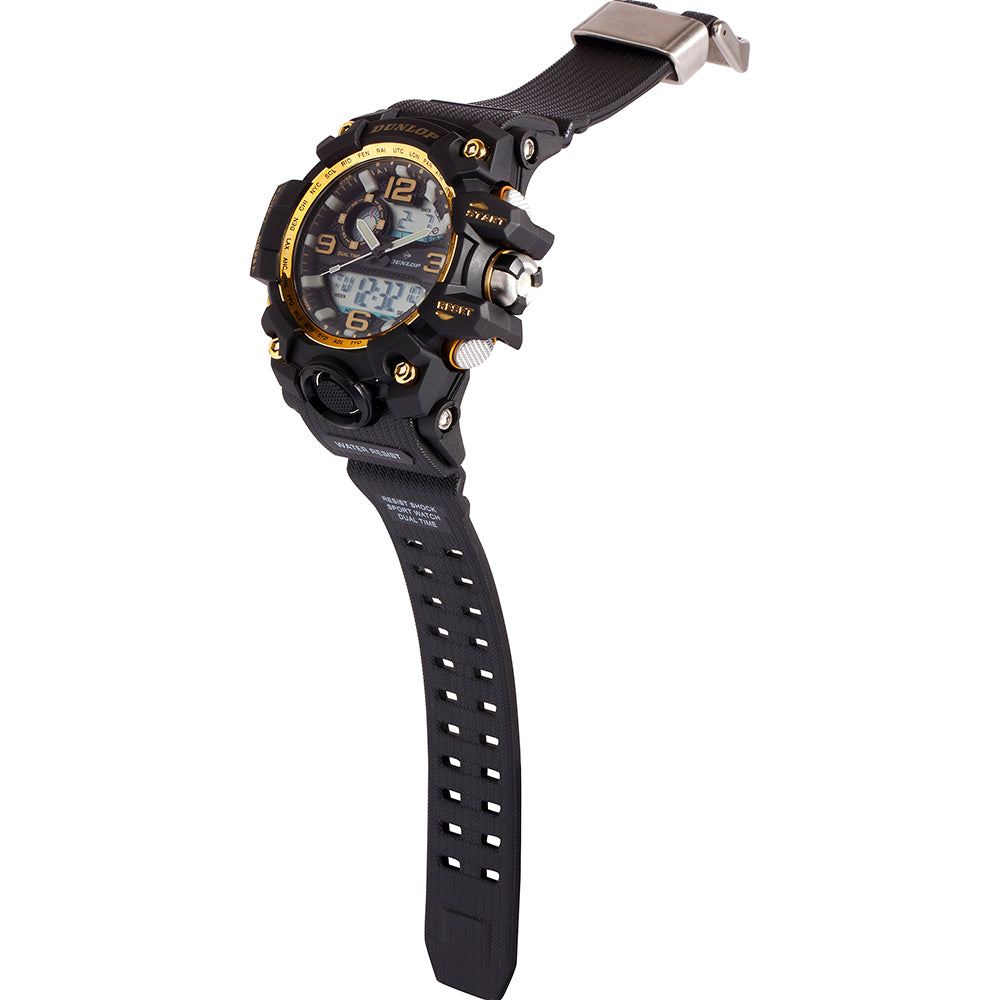 Dunlop DUN285G17: A Robust and Sporty Dual - Time Watch