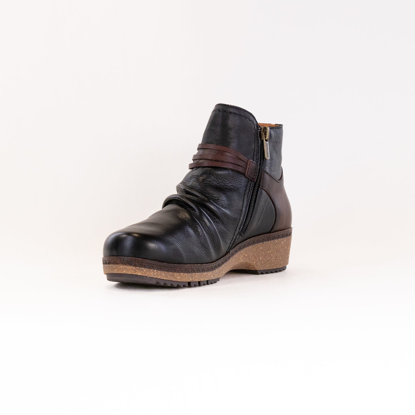 Women's Comfortable Black Pikolinos Granada Short Ankle Boots