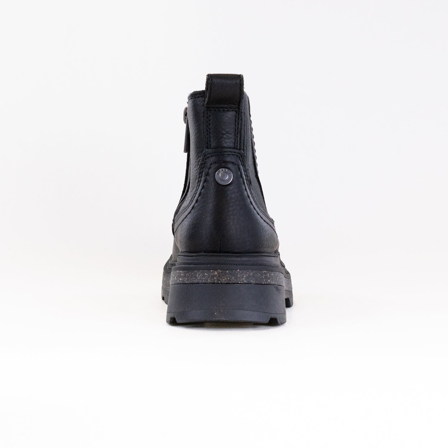 Women's Waterproof Clarks Hencroft Step Boots in Premium Black Leather
