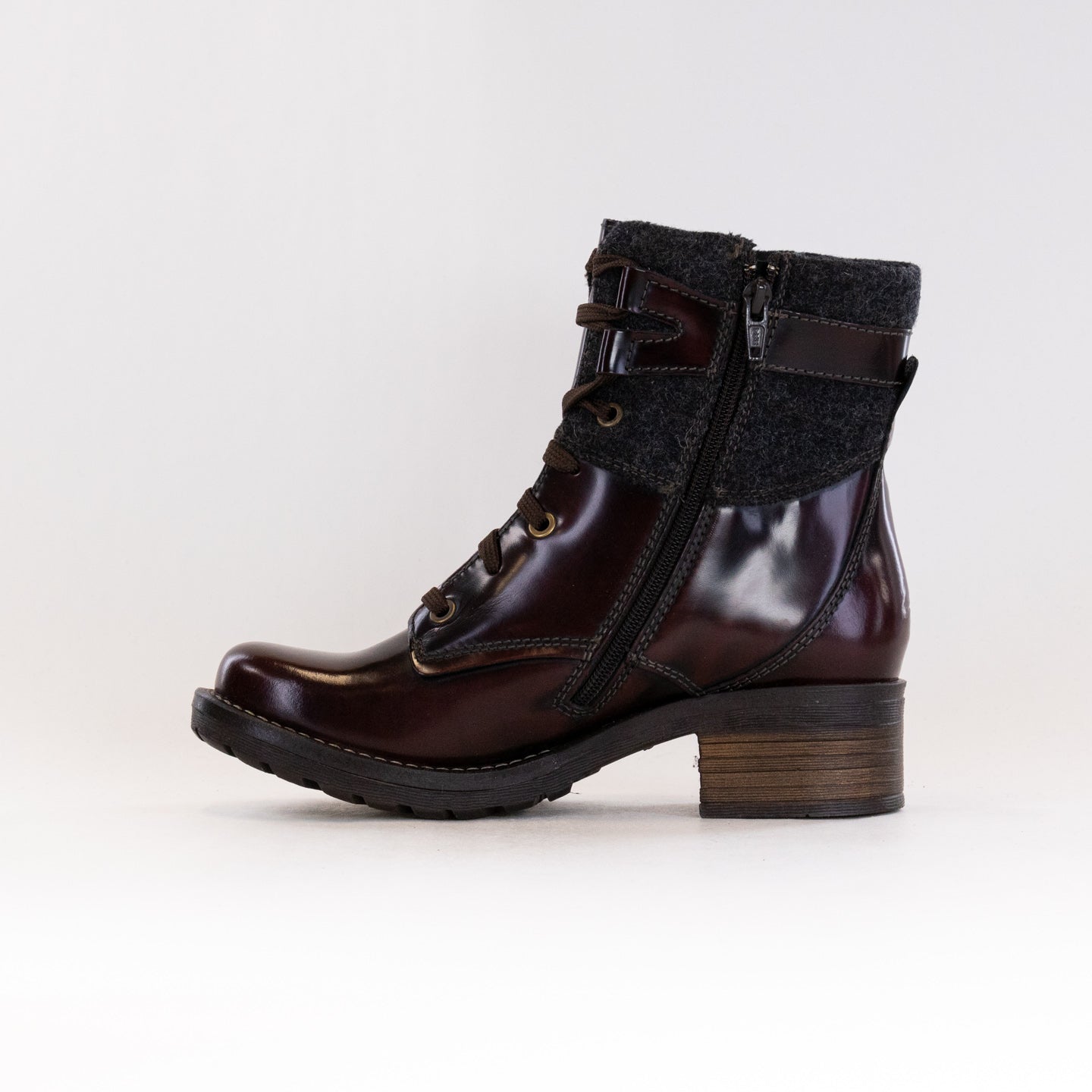 Women's Coffee Bean Dromedaris Kara Burel Stylish Short Padded Boots