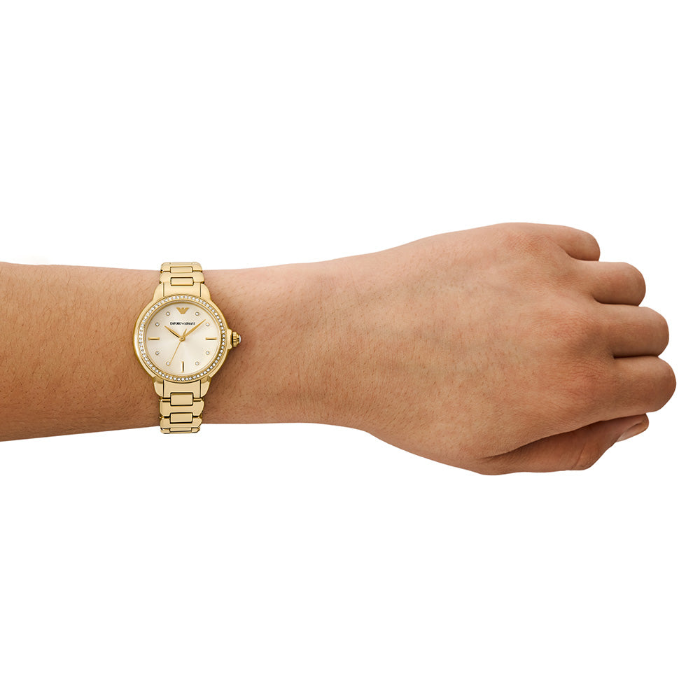 Emporio Armani AR11609 Mia Watch in Stunning Gold Finish