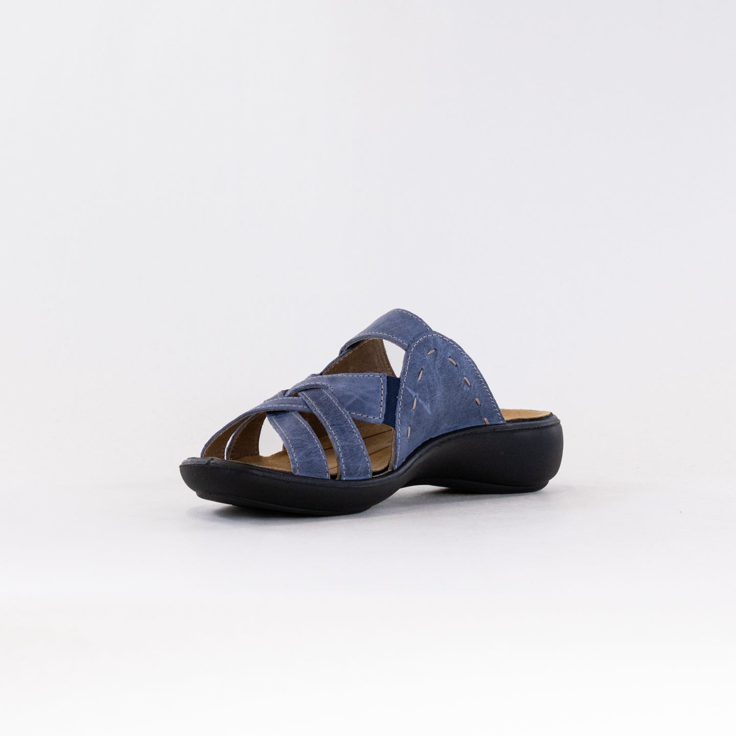 Women's Dark Blue Romika Ibiza 99 Stylish Slide Sandals