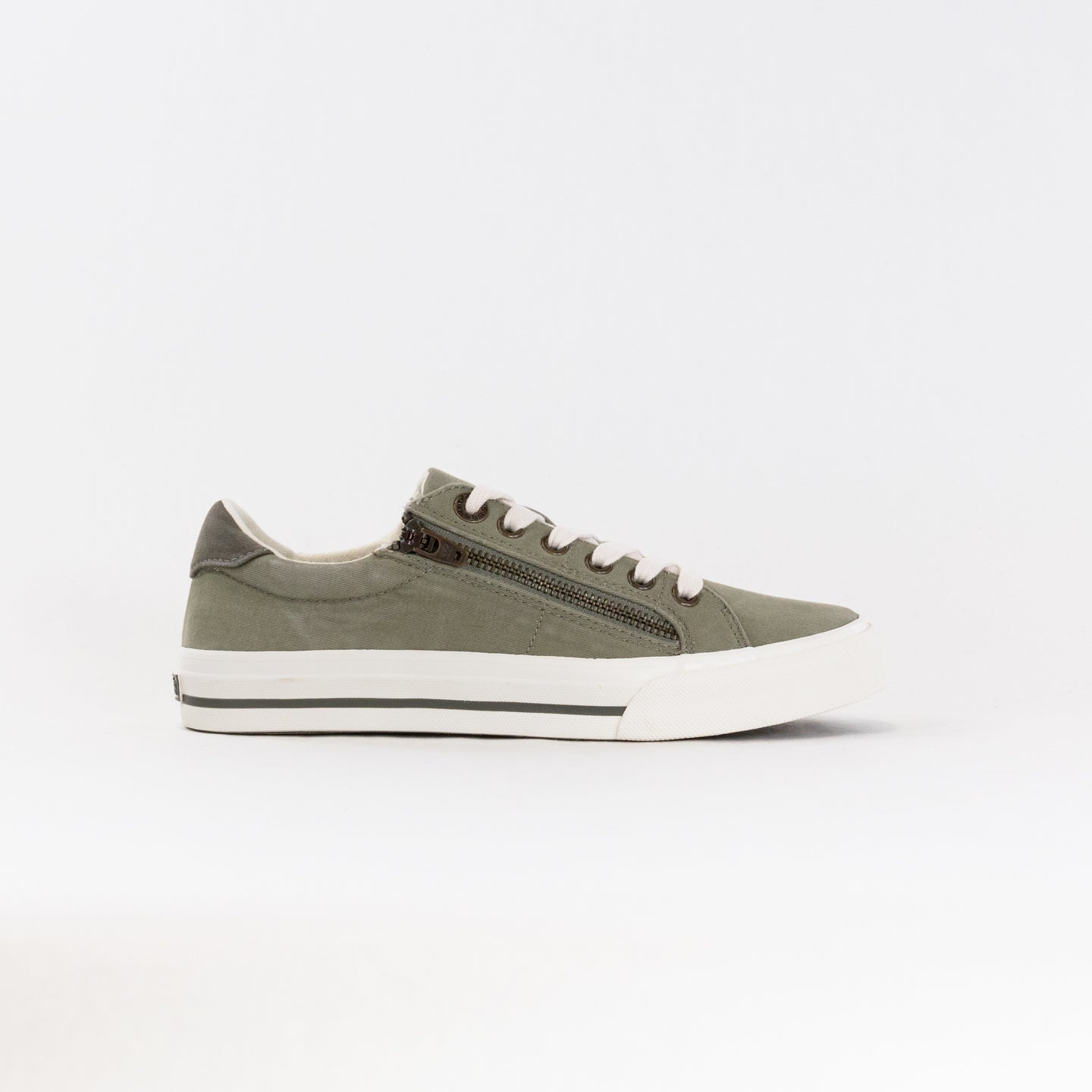 Stylish Women's Taos Z Soul Canvas Sneakers in Sage/Olive Distressed Design
