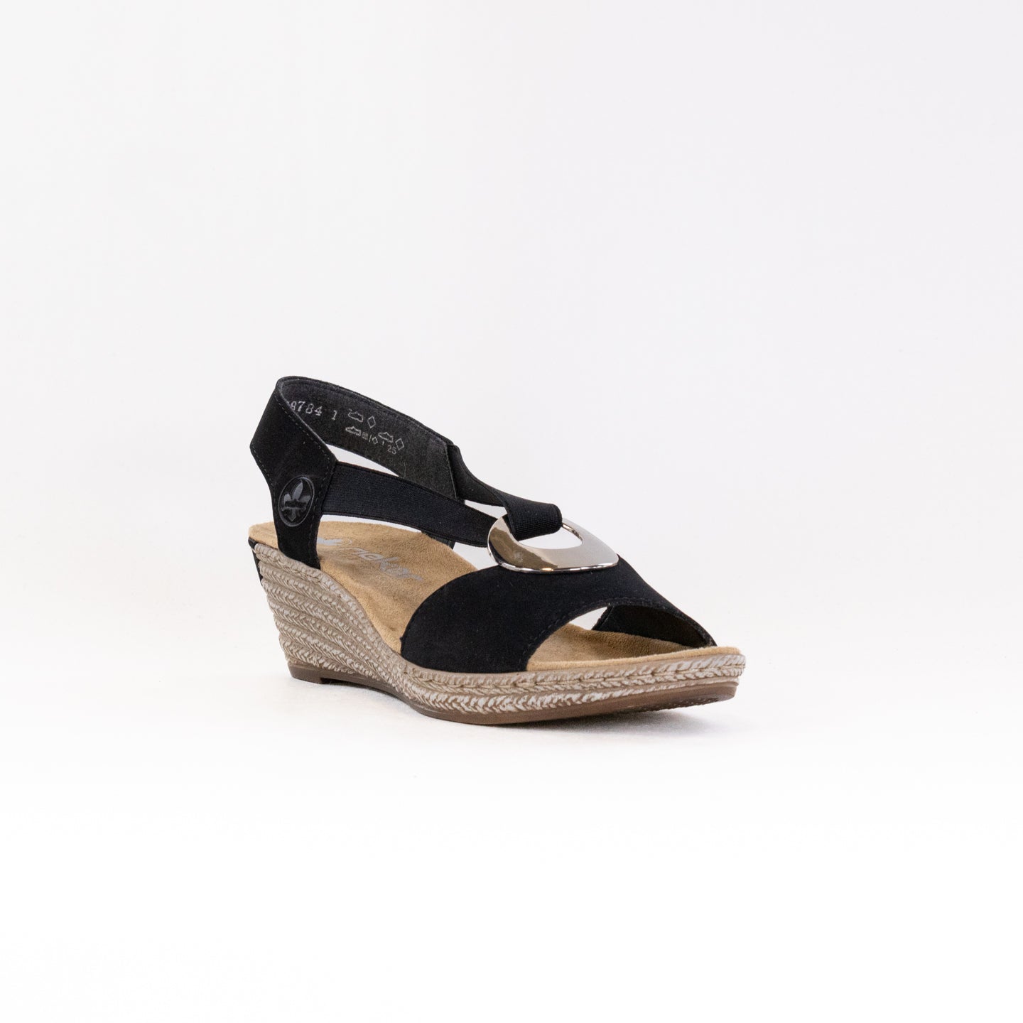 Stylish Women's Black Rieker Fanni Sandals for Summer