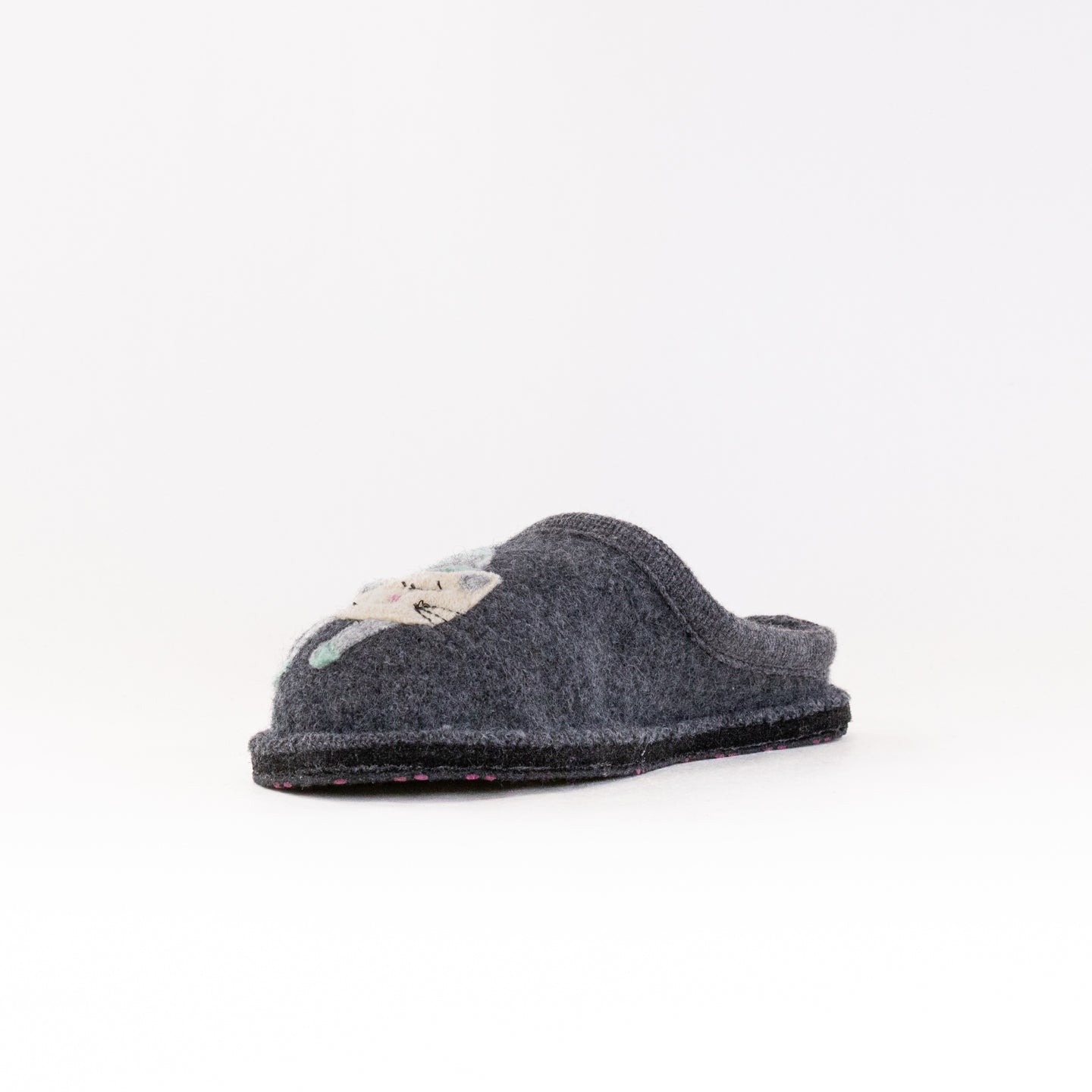 Grey Women's Haflinger Whimsical Cat Slippers