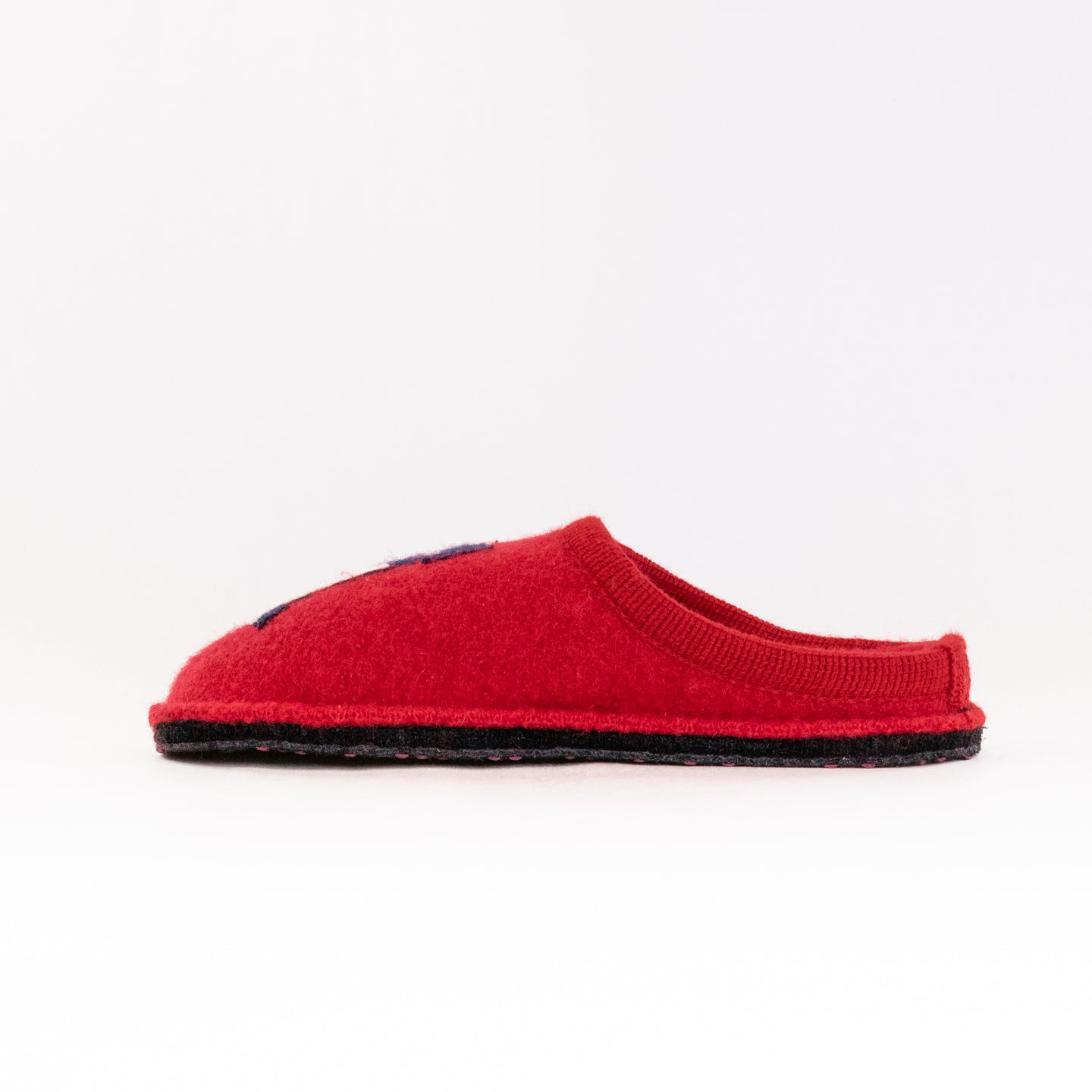 Haflinger Women's Canegatto Slippers in Vibrant Red Color