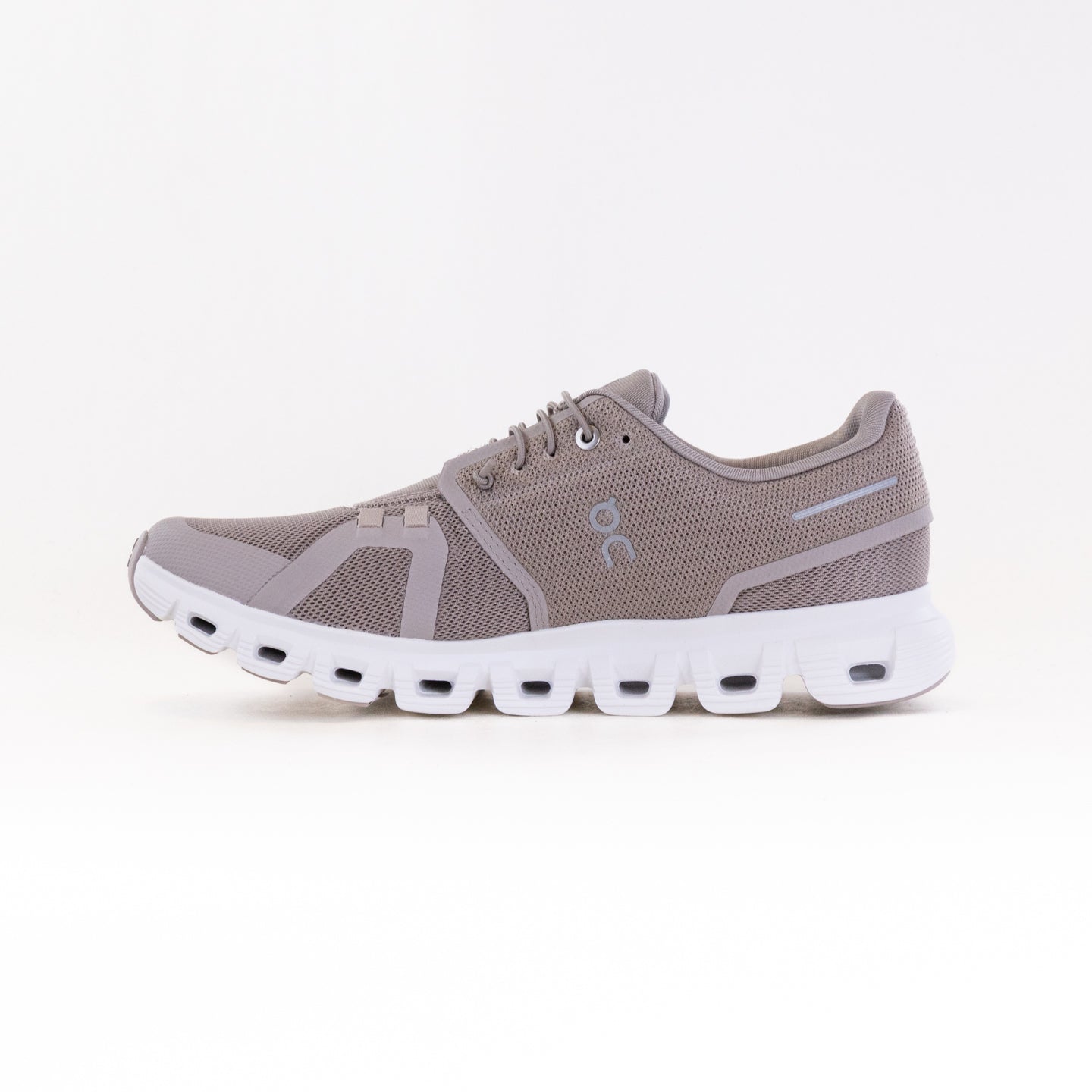 Men's On Cloud 6 Running Shoes in Fog/White Color Scheme