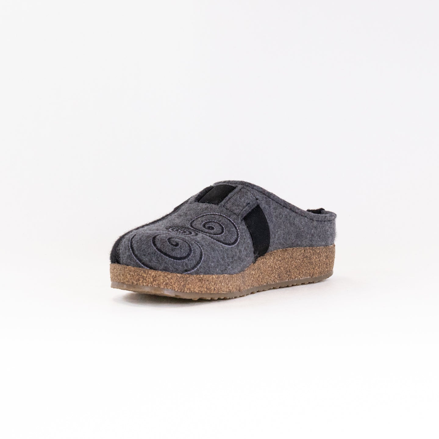 Women's Haflinger Magic Clogs in Elegant Black/Grey