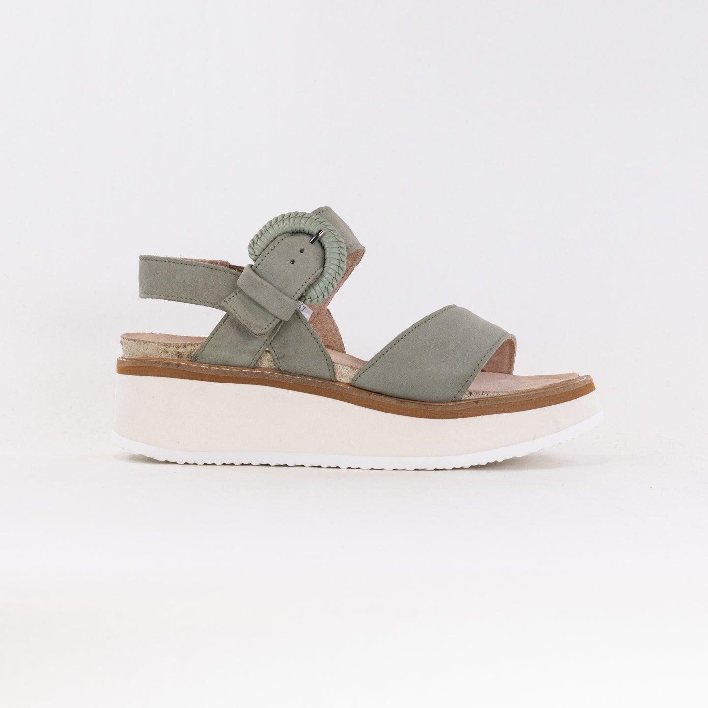 Naot Women's Crepe Platform Sandals in Sage Color