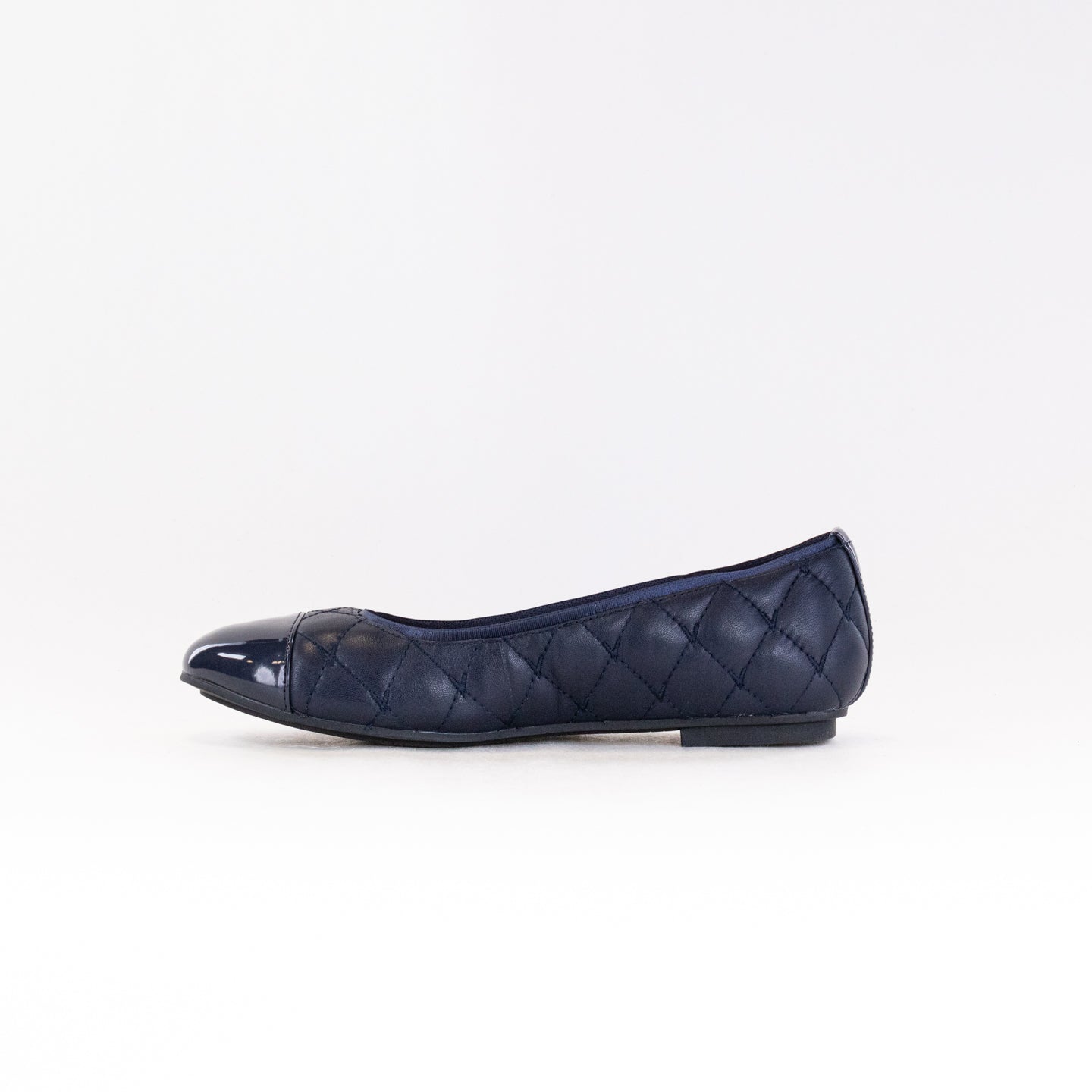Women's Vionic Desiree Navy Ballet Flats - Stylish Quilted Design